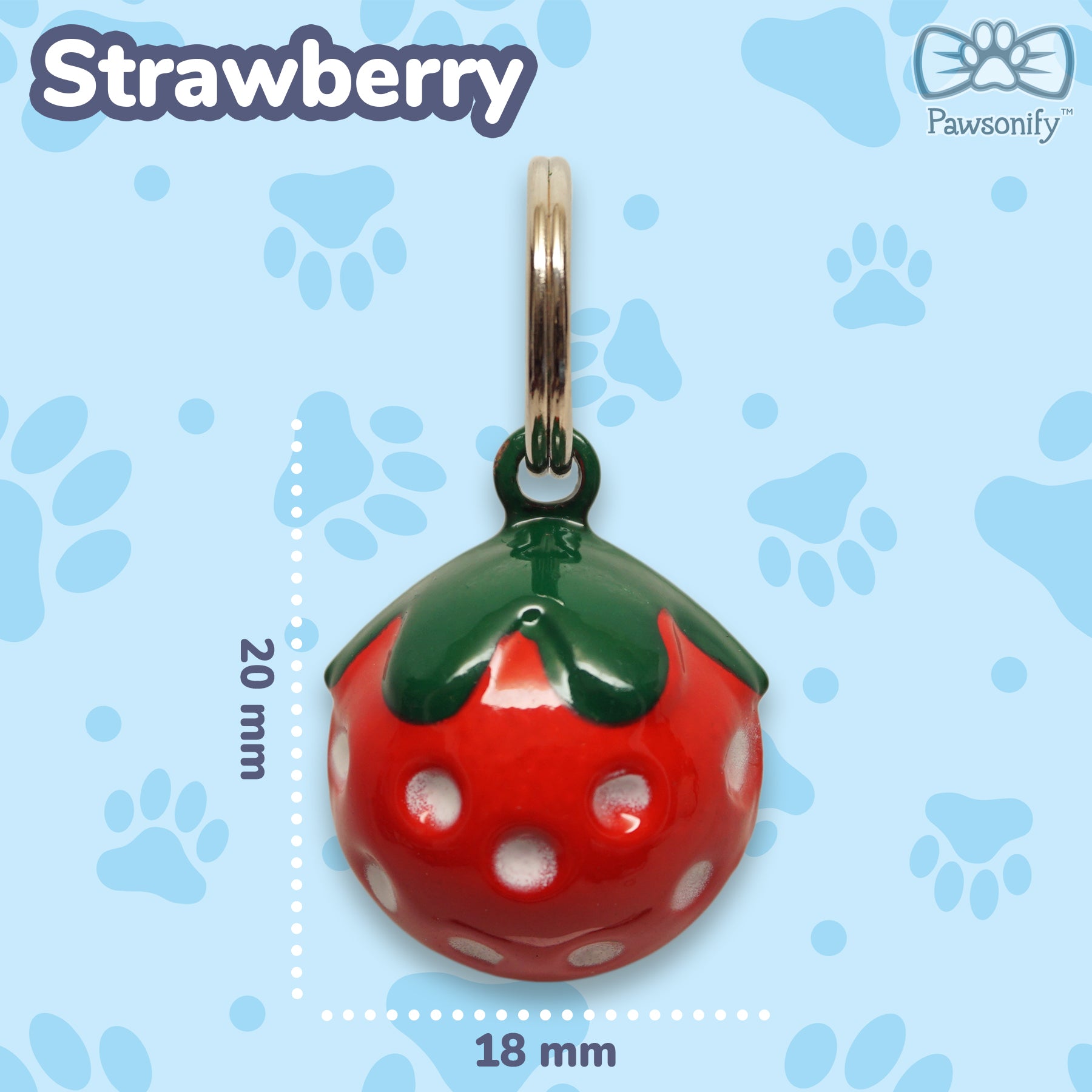 Pawsonify Jingle Bell - Strawberry #style_Strawberry