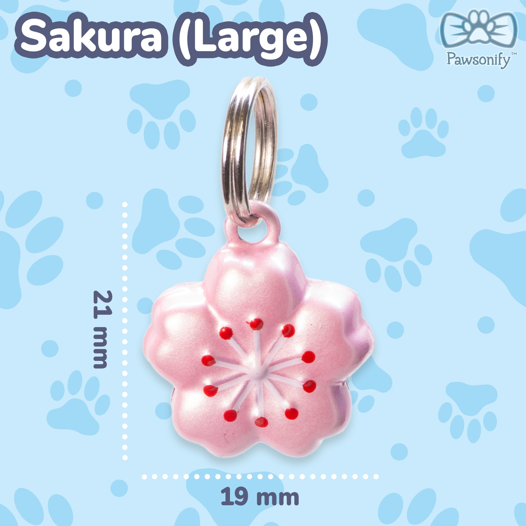 Pawsonify Jingle Bell - Large Sakura #style_Sakura (Large)