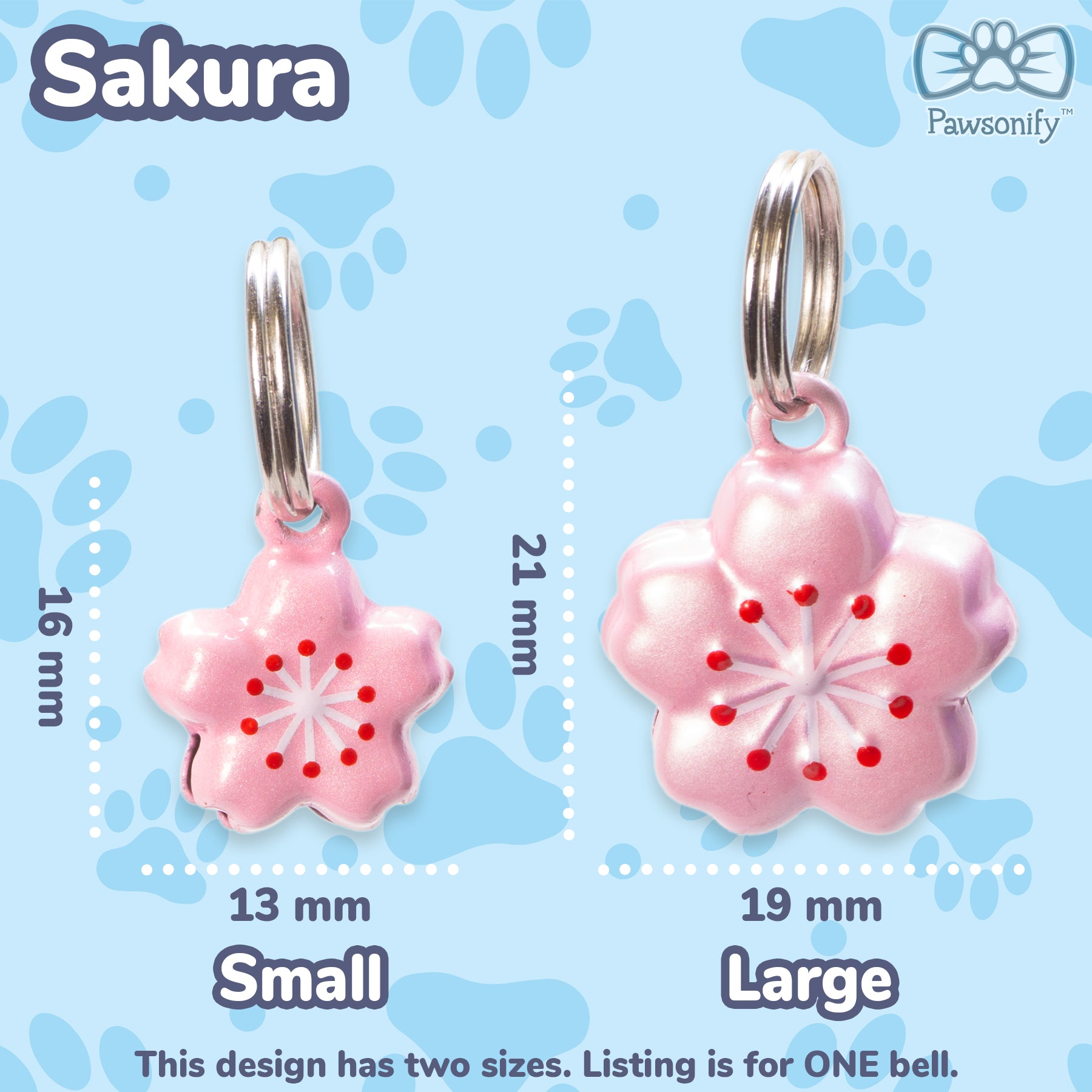 Pawsonify Jingle Bell - Small Sakura #style_Sakura