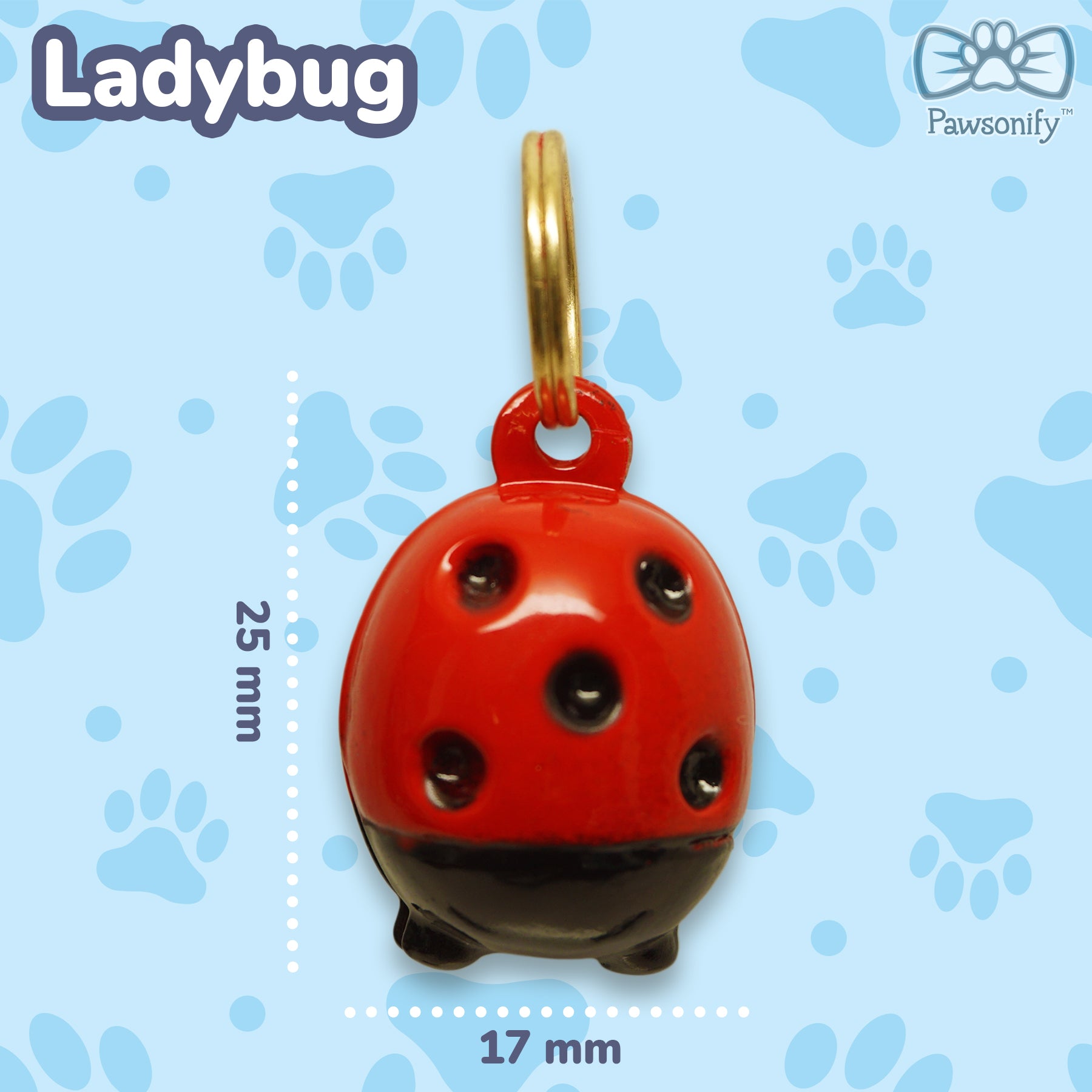 Pawsonify Jingle Bell - Ladybug #style_Ladybug