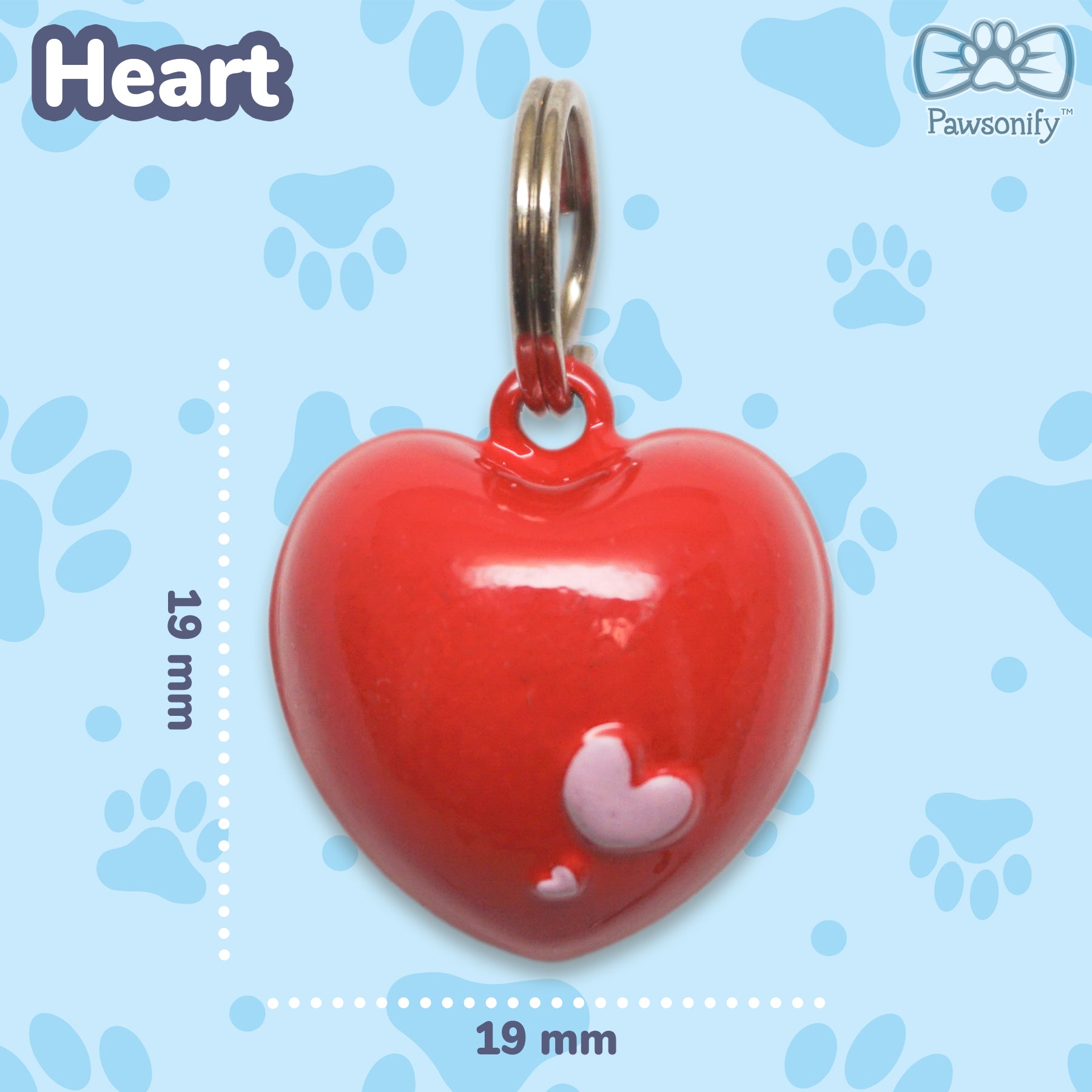 Pawsonify Jingle Bell - Heart #style_Heart