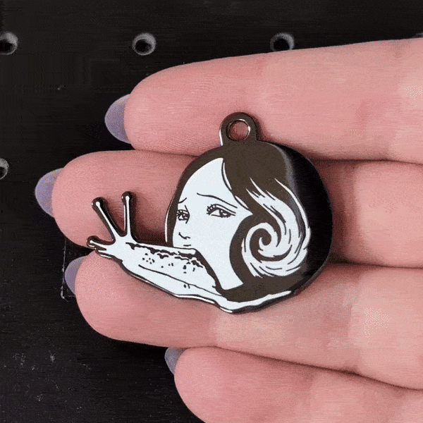 Junji Ito x Pawsonify - Slug Girl Pet Tag - Free Engraving Included! #Pet Tag_Slug Girl Pet Tag