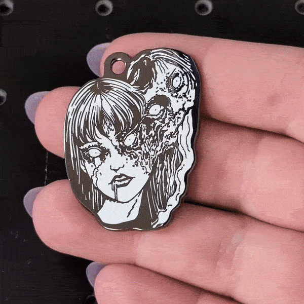 Junji Ito x Pawsonify - Tomie Pet Tag - Free Engraving Included! #Pet Tag_Tomie Pet Tag