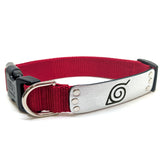 Naruto Shippuden x Pawsonify - Officially Licensed Ninja Collar (Red) for Medium Dogs #size_Dog: (M) 15-20" / Red