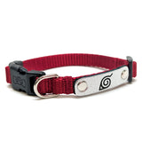 Naruto Shippuden x Pawsonify - Officially Licensed Ninja Collar (Red) for XS Dogs #size_Dog: (XS) 8.5-12" / Red