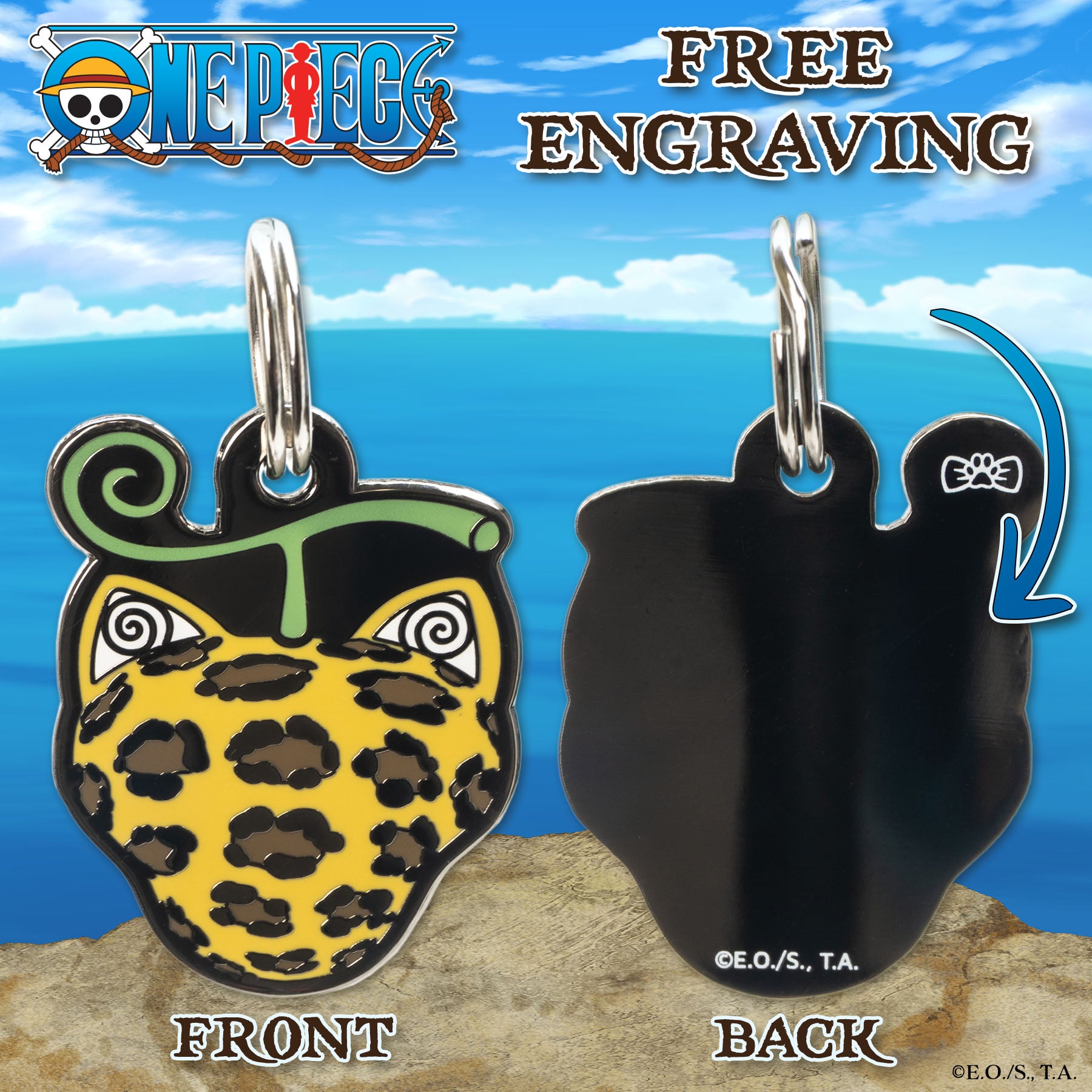 Cat-Cat Fruit: Model Leopard Pet Tag