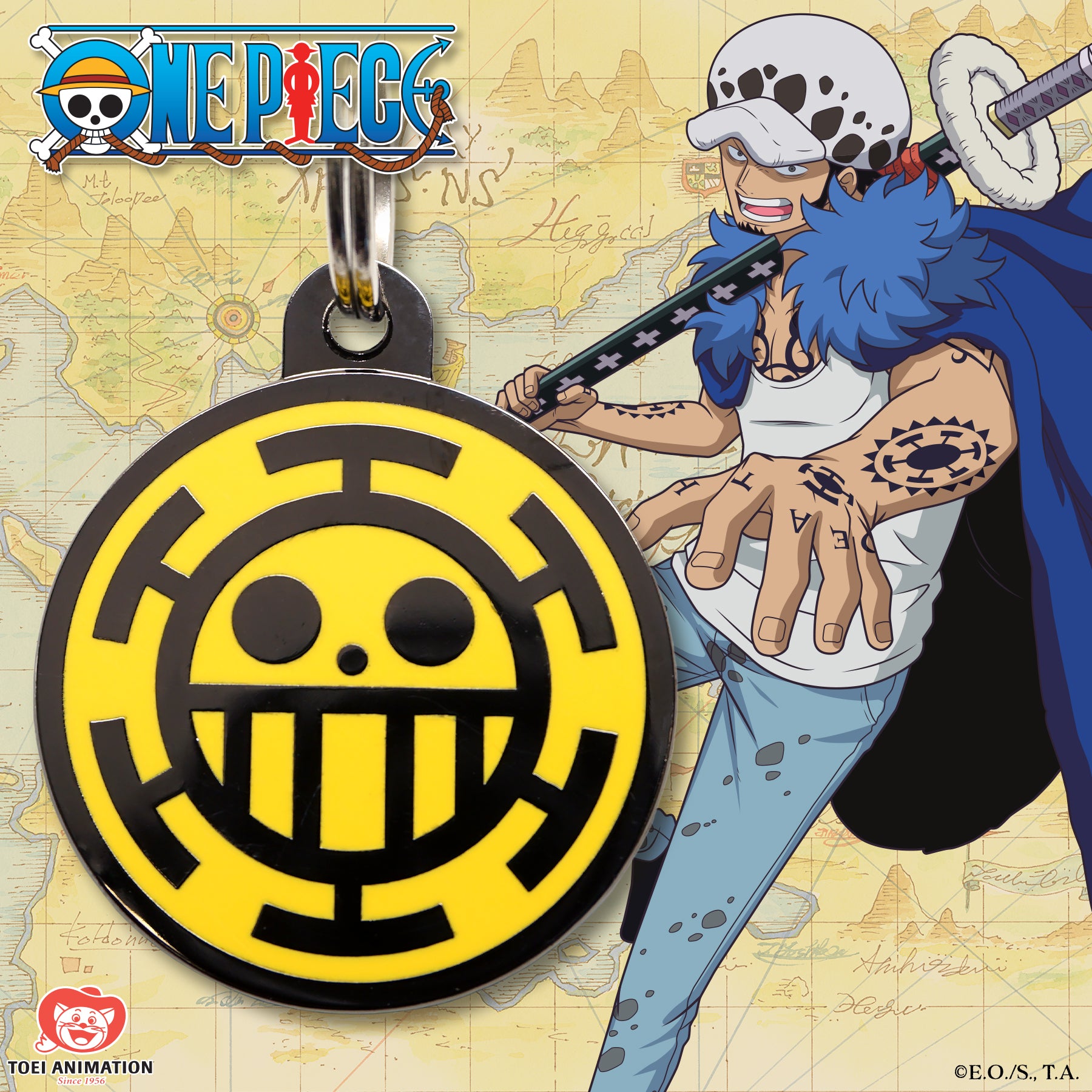 Heart Pirates Pet Tag (Trafalgar D. Water Law Jolly Roger)