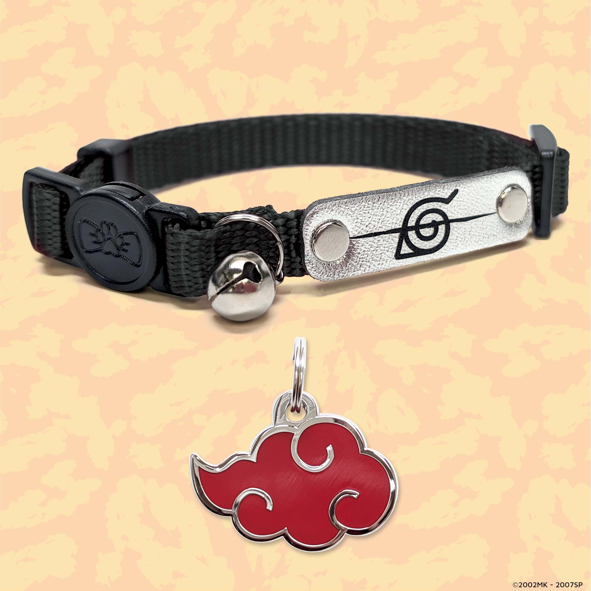 Cat Two Piece Bundle - Rogue Ninja Collar & Akatsuki Pet Tag