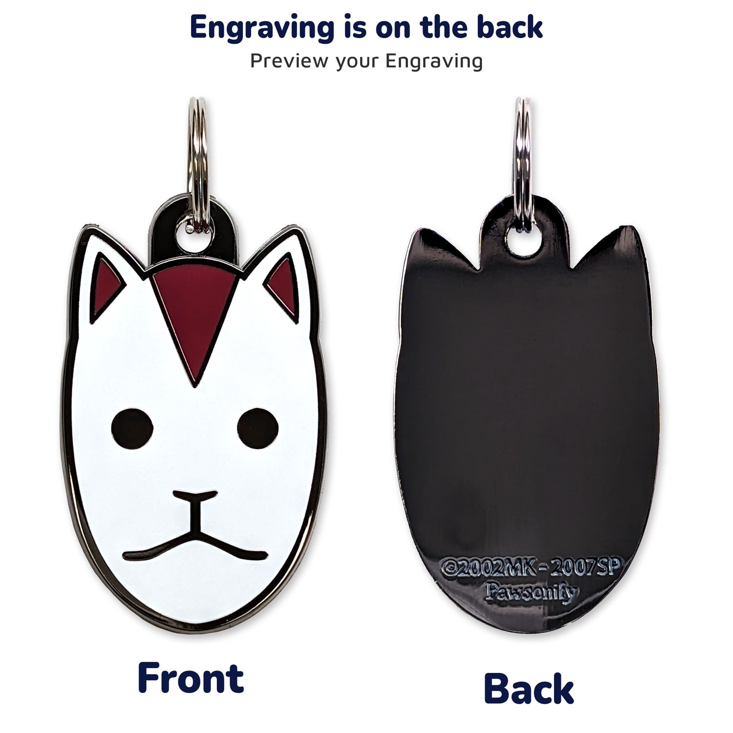 Naruto Shippuden x Pawsonify - Anbu Itachi Mask Pet Tag - Free Engraving