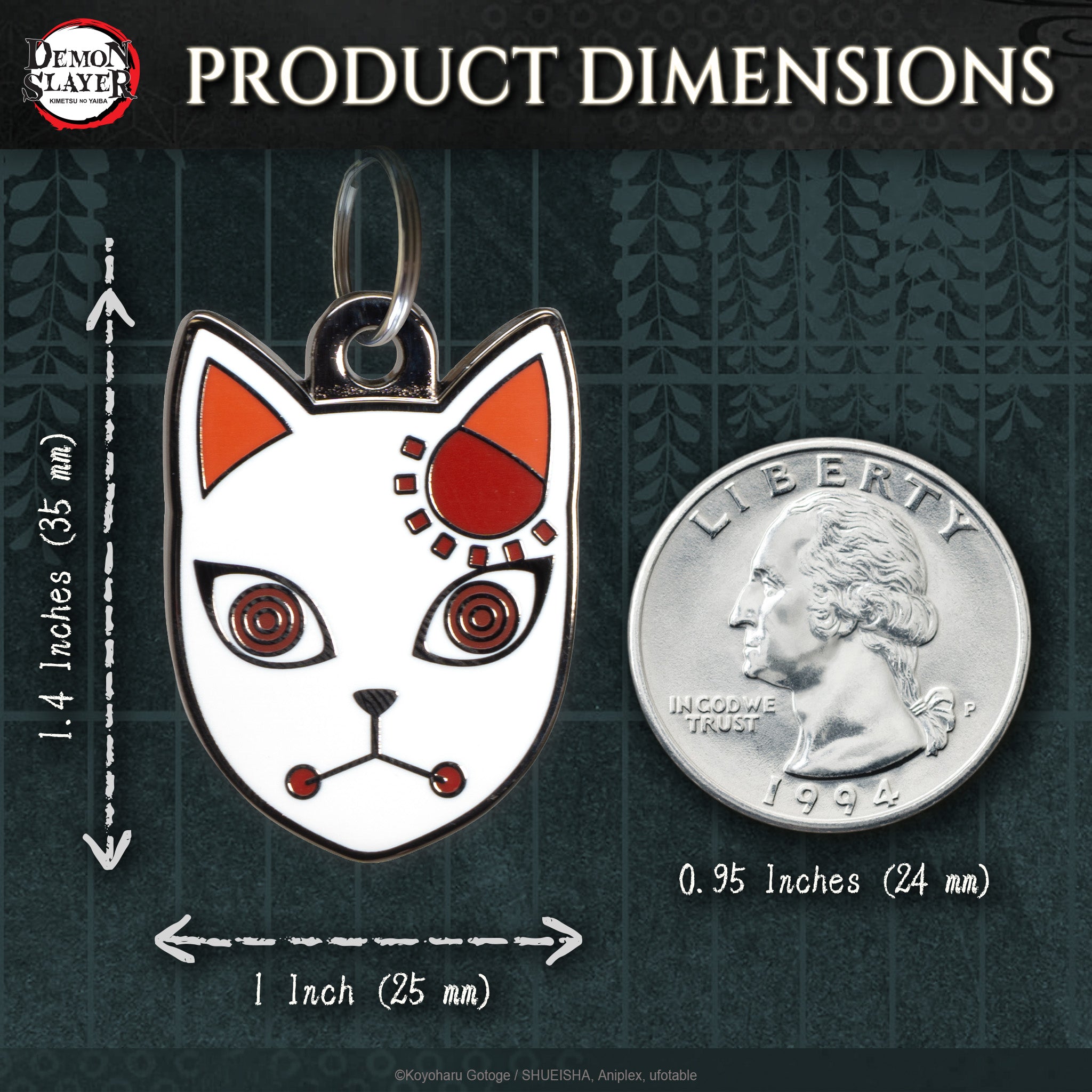【Pre-Order】Tanjiro’s Warding Mask Pet Tag