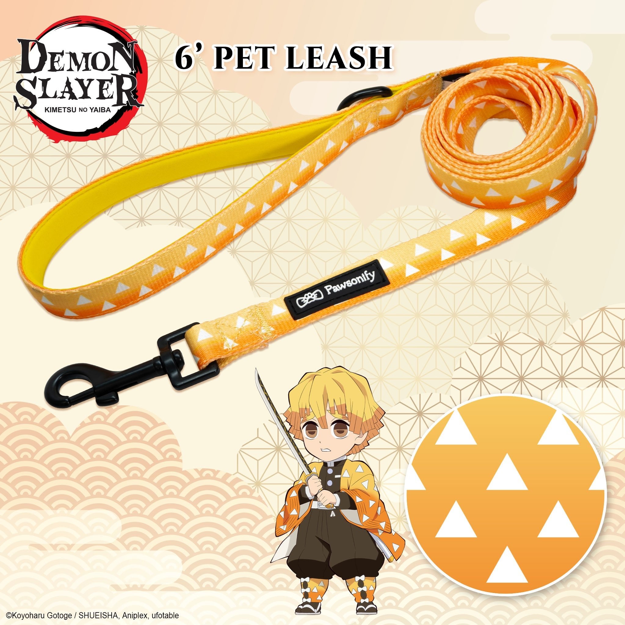 Zenitsu Agatsuma Leash - Pawsonify