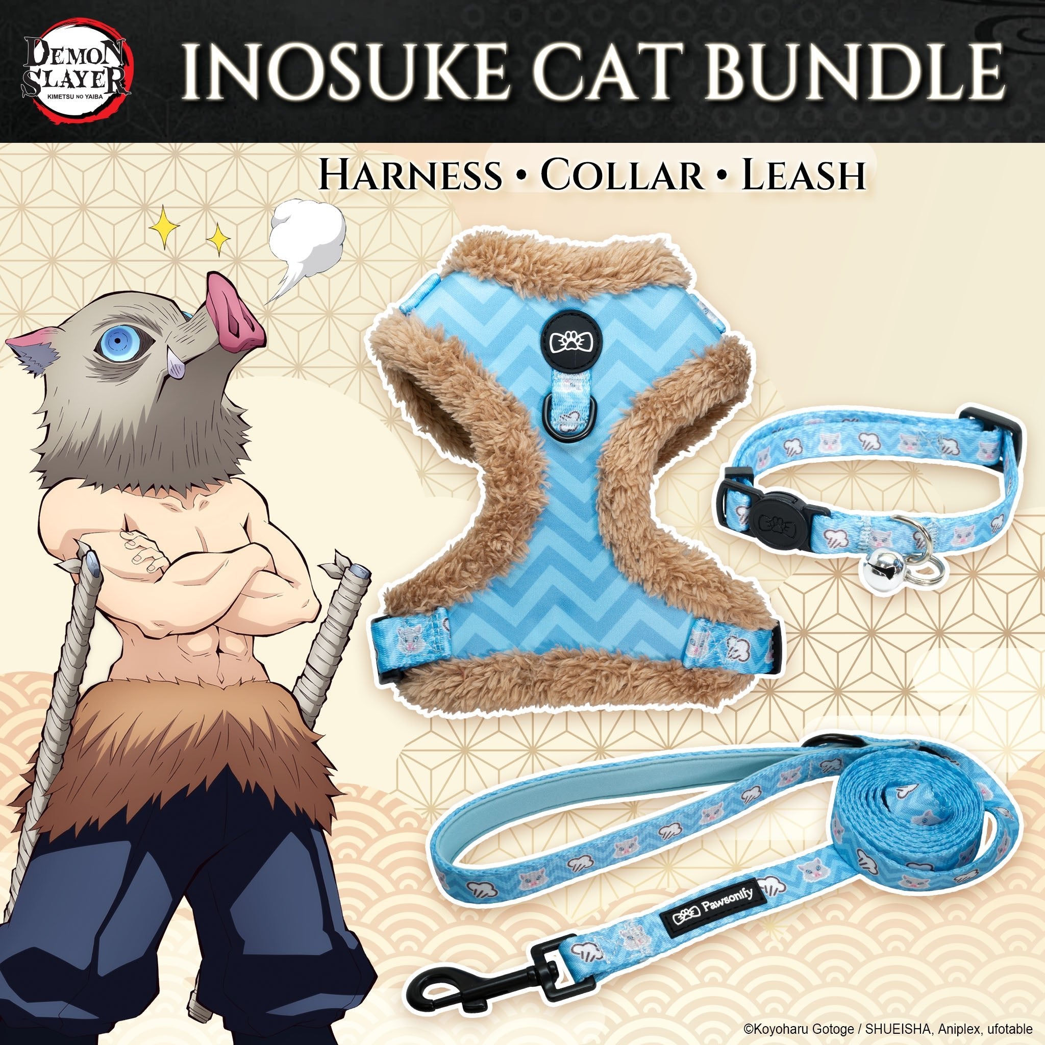 Cat Three Piece Bundle - Inosuke - Pawsonify