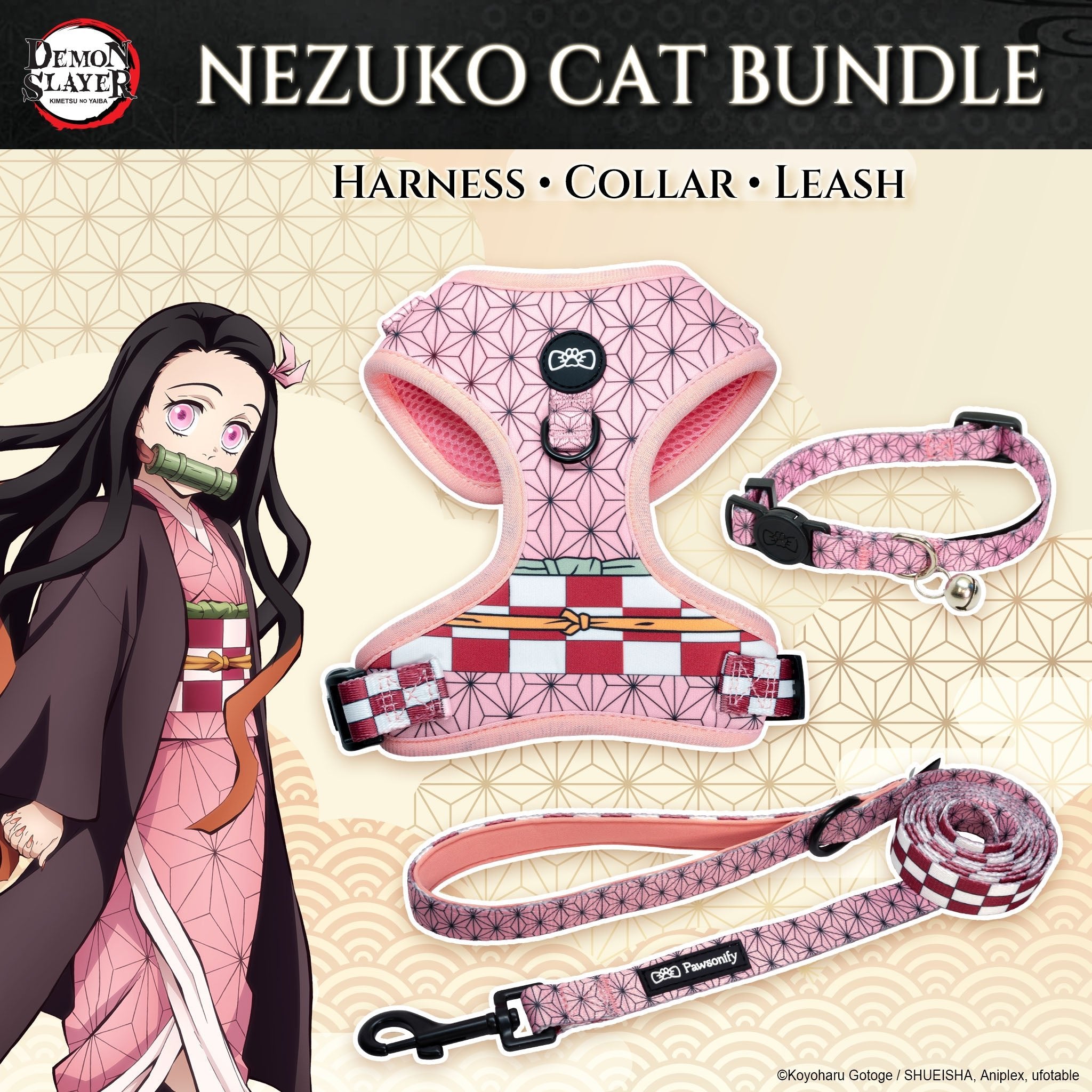 Cat Three Piece Bundle - Nezuko - Pawsonify