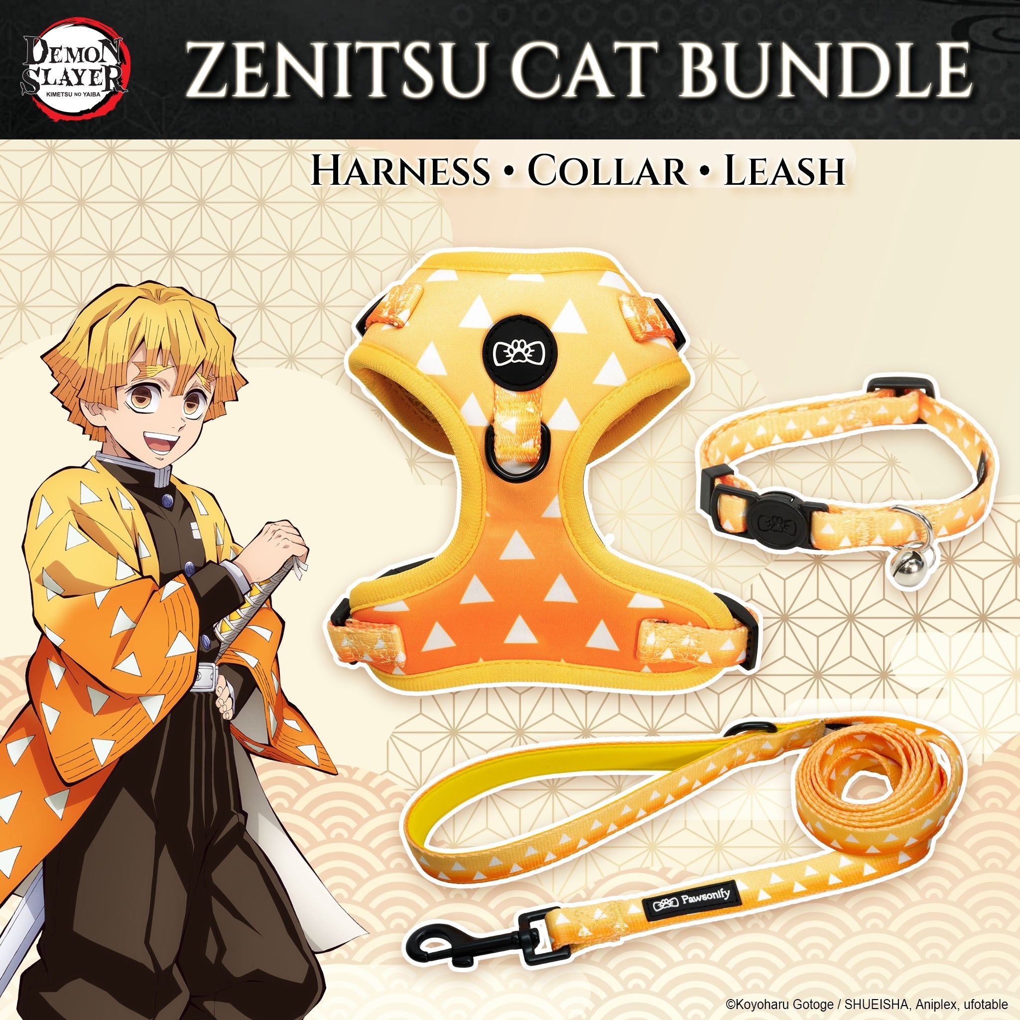Cat Three Piece Bundle - Zenitsu - Pawsonify