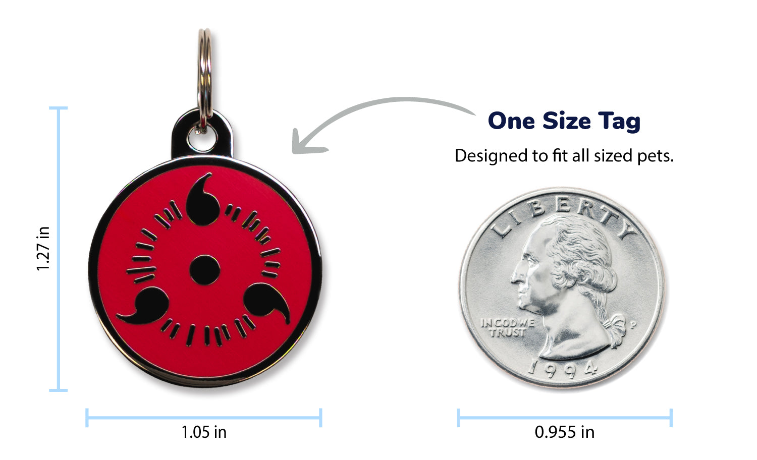 Sharingan Pet Tag - Pawsonify