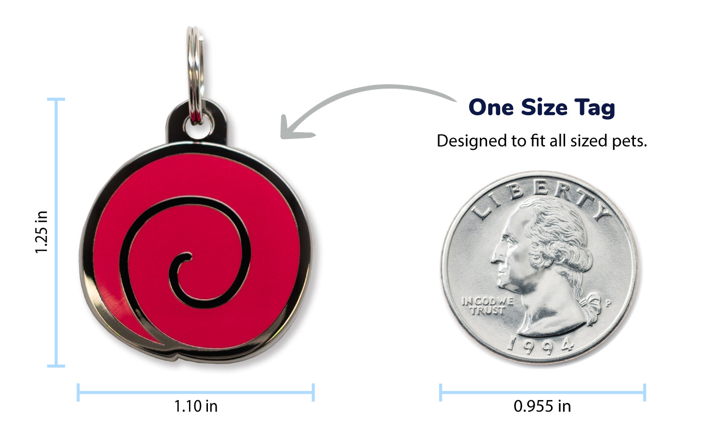 Uzumaki Pet Tag - Pawsonify