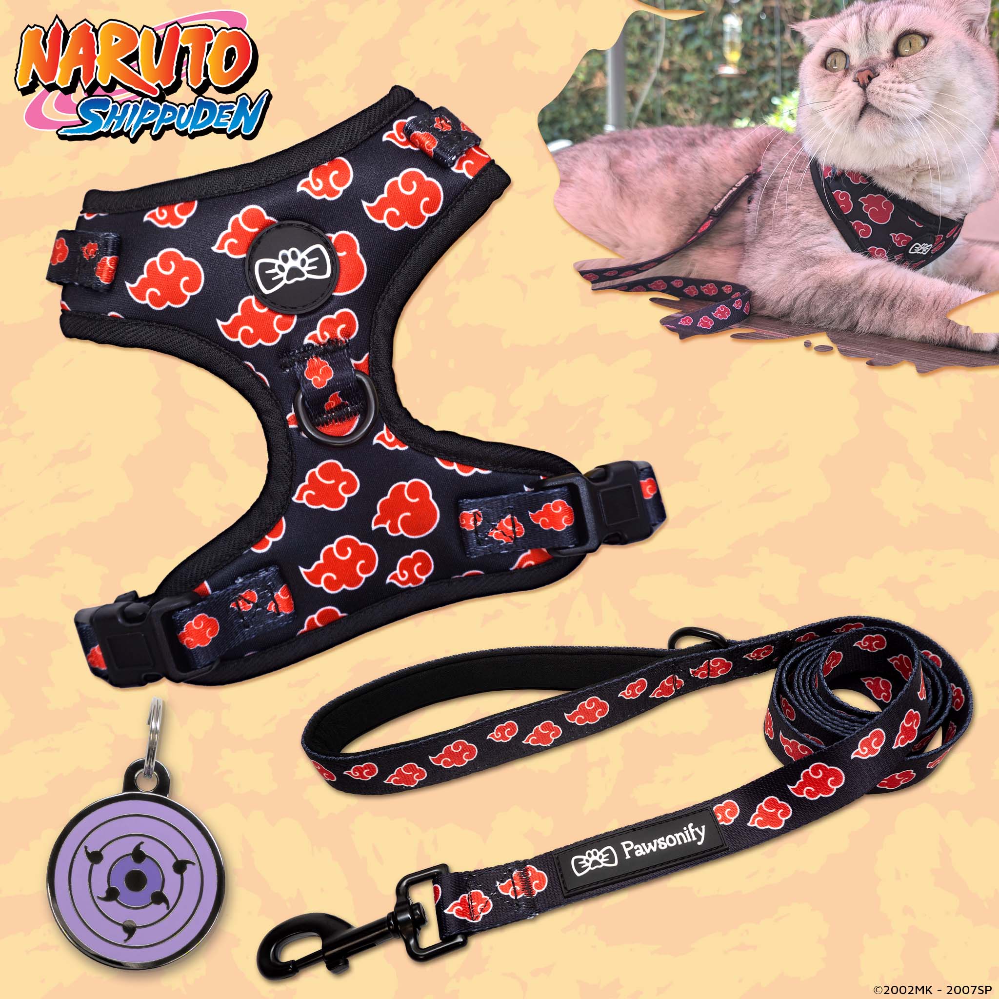 Akatsuki Cat Harness Bundle - Pawsonify