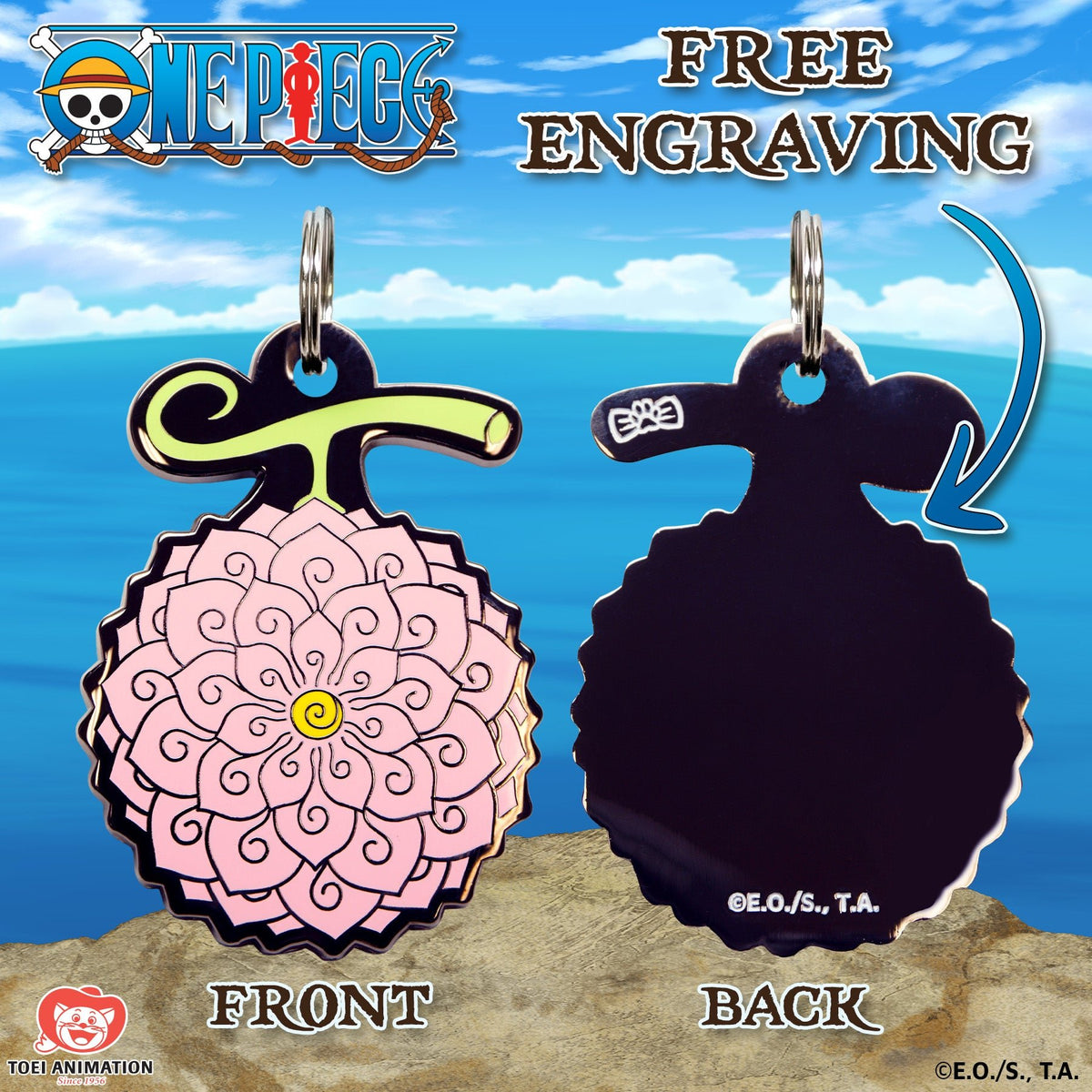 Flower-Flower Fruit Pet Tag - Pawsonify