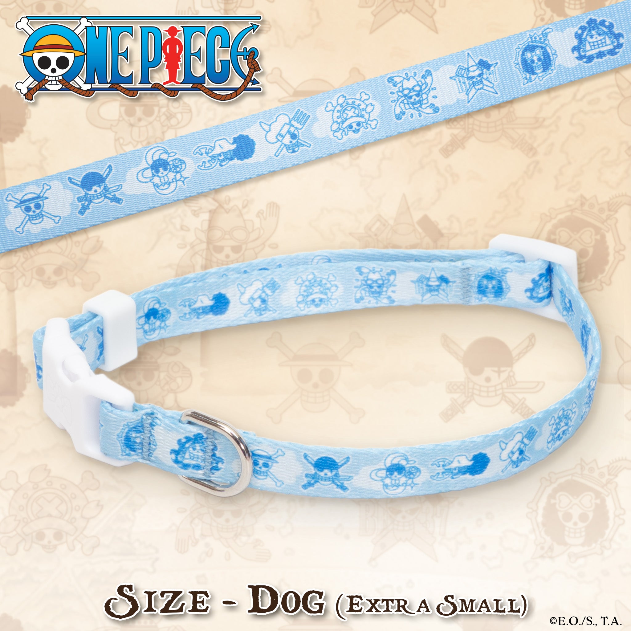 One Piece - New World - Extra Small Dog Collar #size_Dog: (XS) 8-12"
