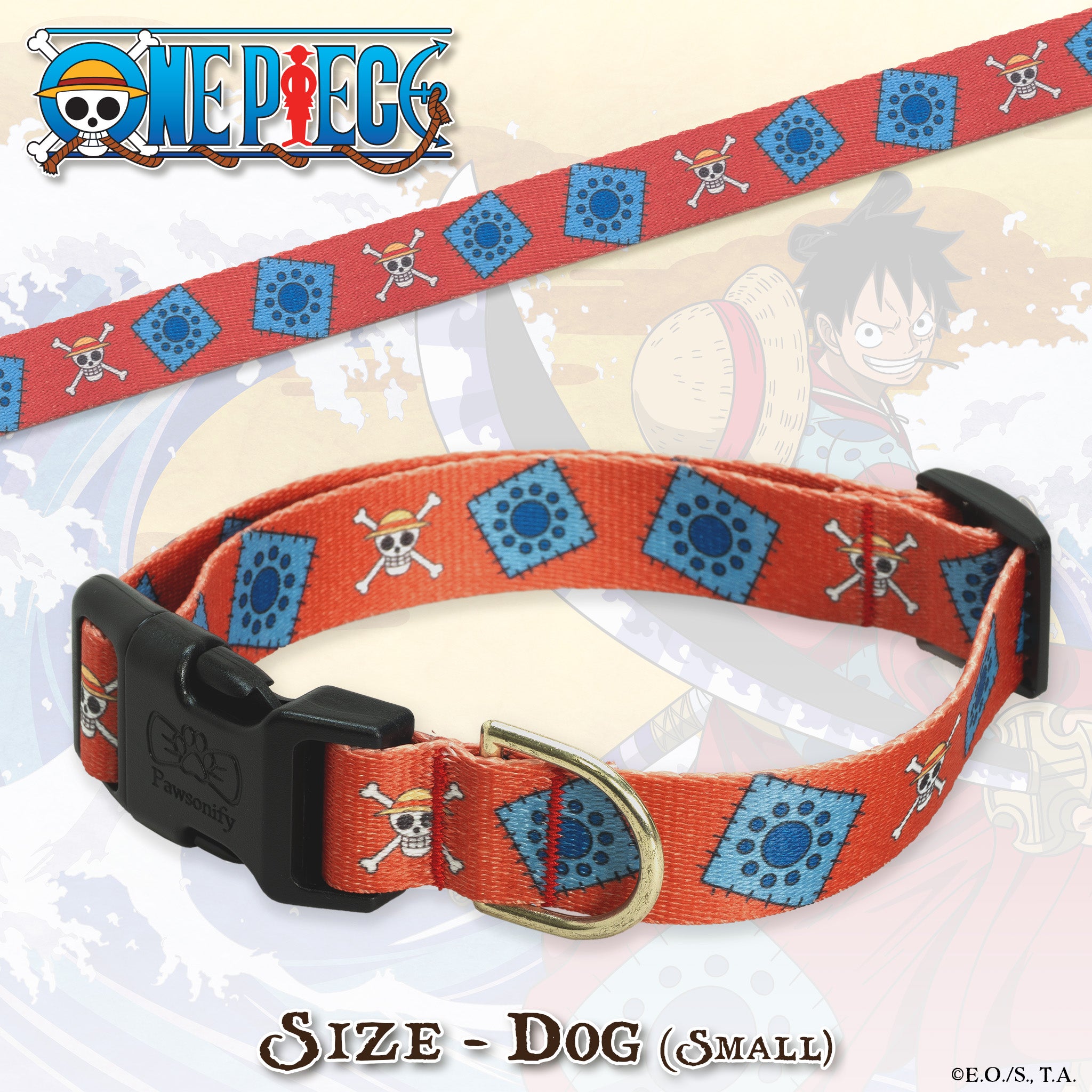 One Piece pet collar by Pawsonify
