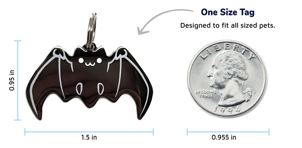 Bat Pet Tag - Pawsonify