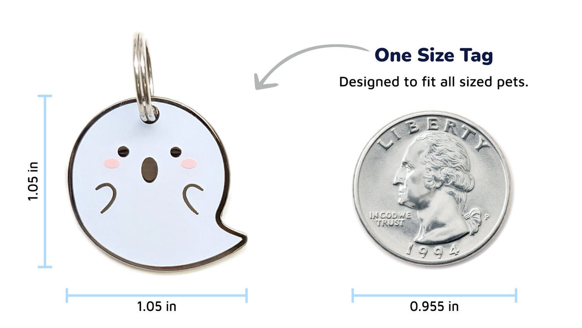 Ghost Pet Tag - Pawsonify