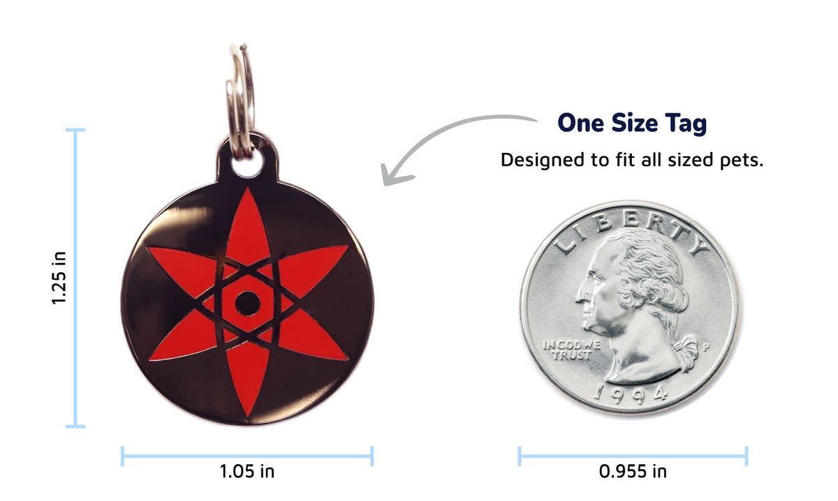 Mangekyo Sharingan Pet Tag - Pawsonify