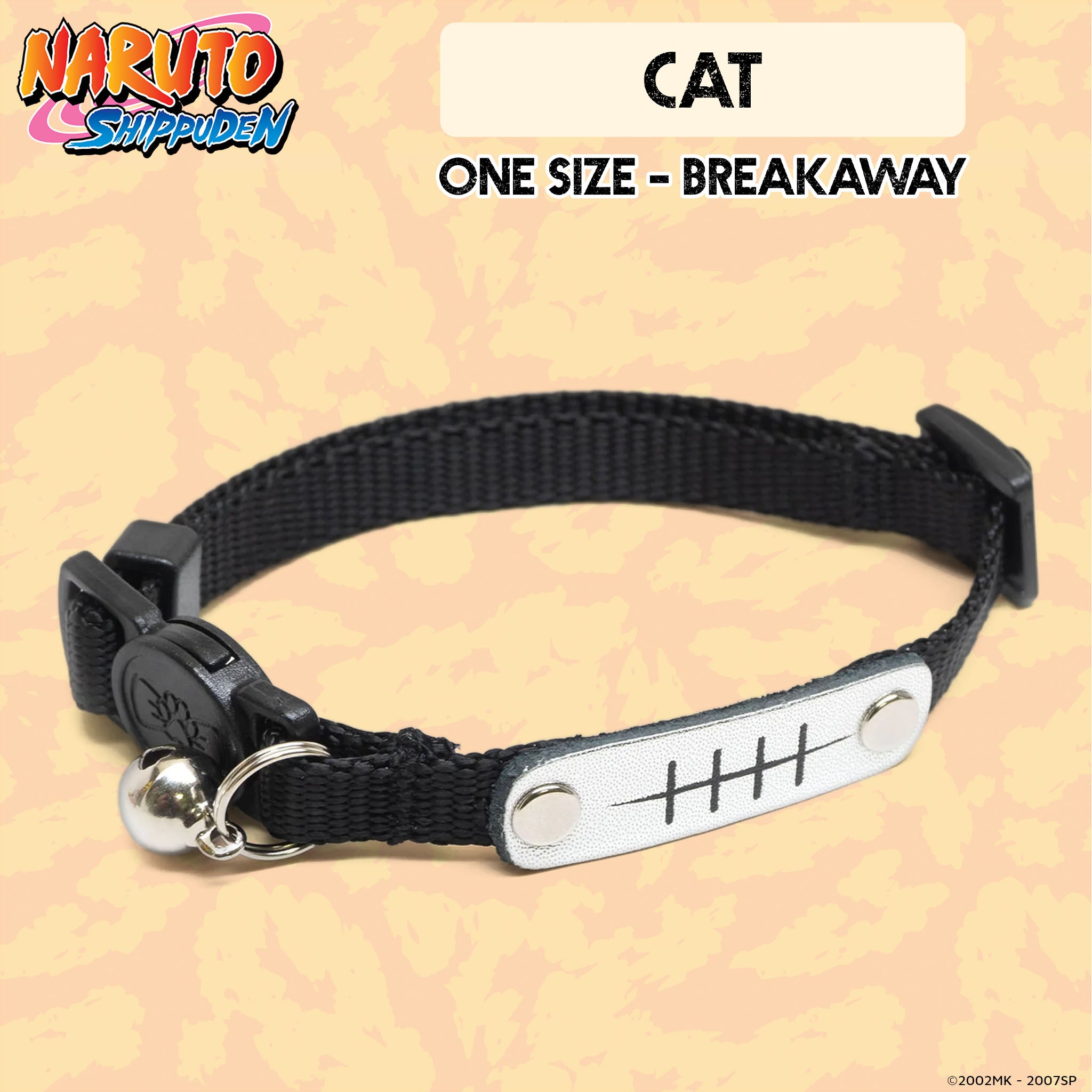 Naruto Shippuden x Pawsonify - Officially Licensed - Pain's Rogue Rain Collar for Cats (Breakaway) #size_Cat: 8.5-12"