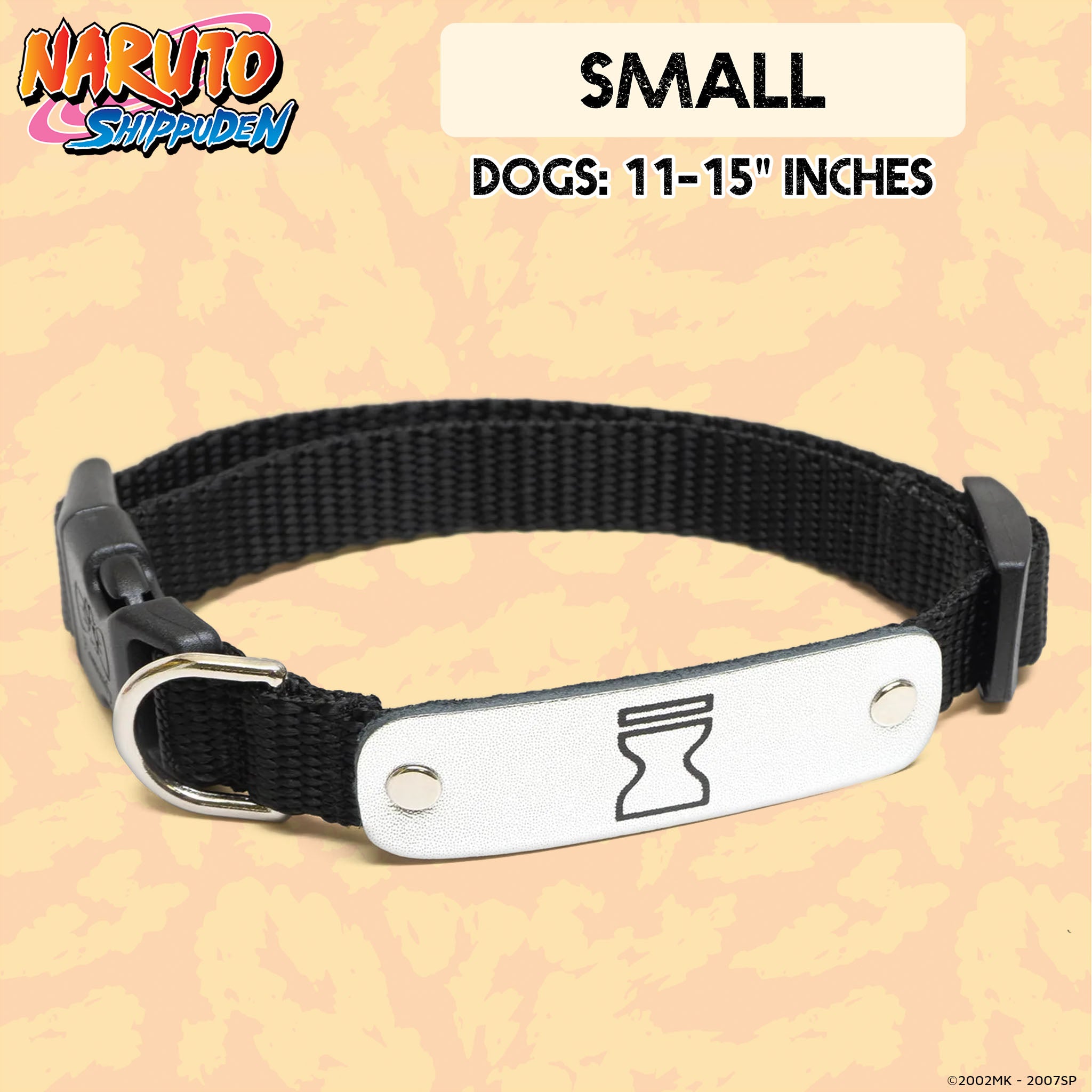 Naruto Shippuden x Pawsonify - Officially Licensed - Gaara's Sand Ninja Collar for Small Dogs #size_Dog: (S) 11-15"