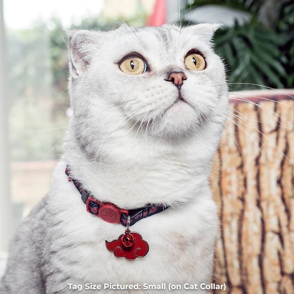 Akatsuki Pet Tag Small FREE ENGRAVING #size_Small (Cat/XS)