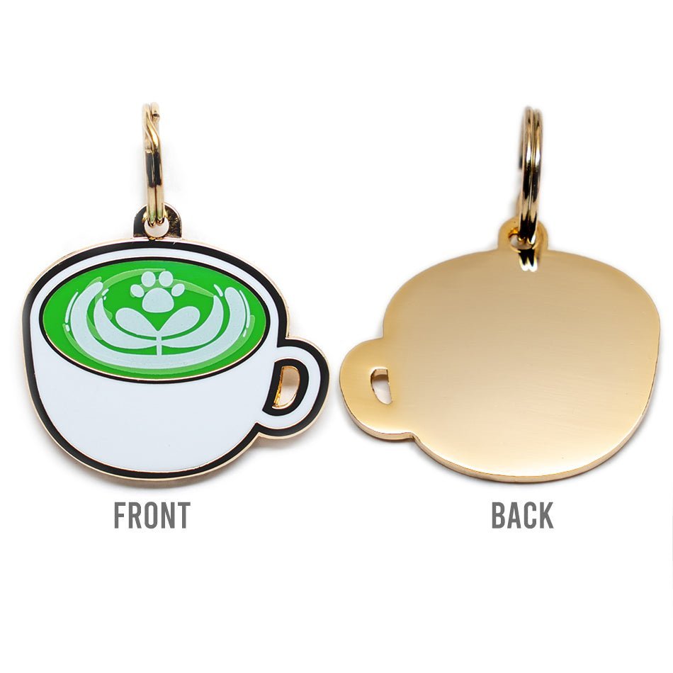 Latte Pet Tag - Pawsonify