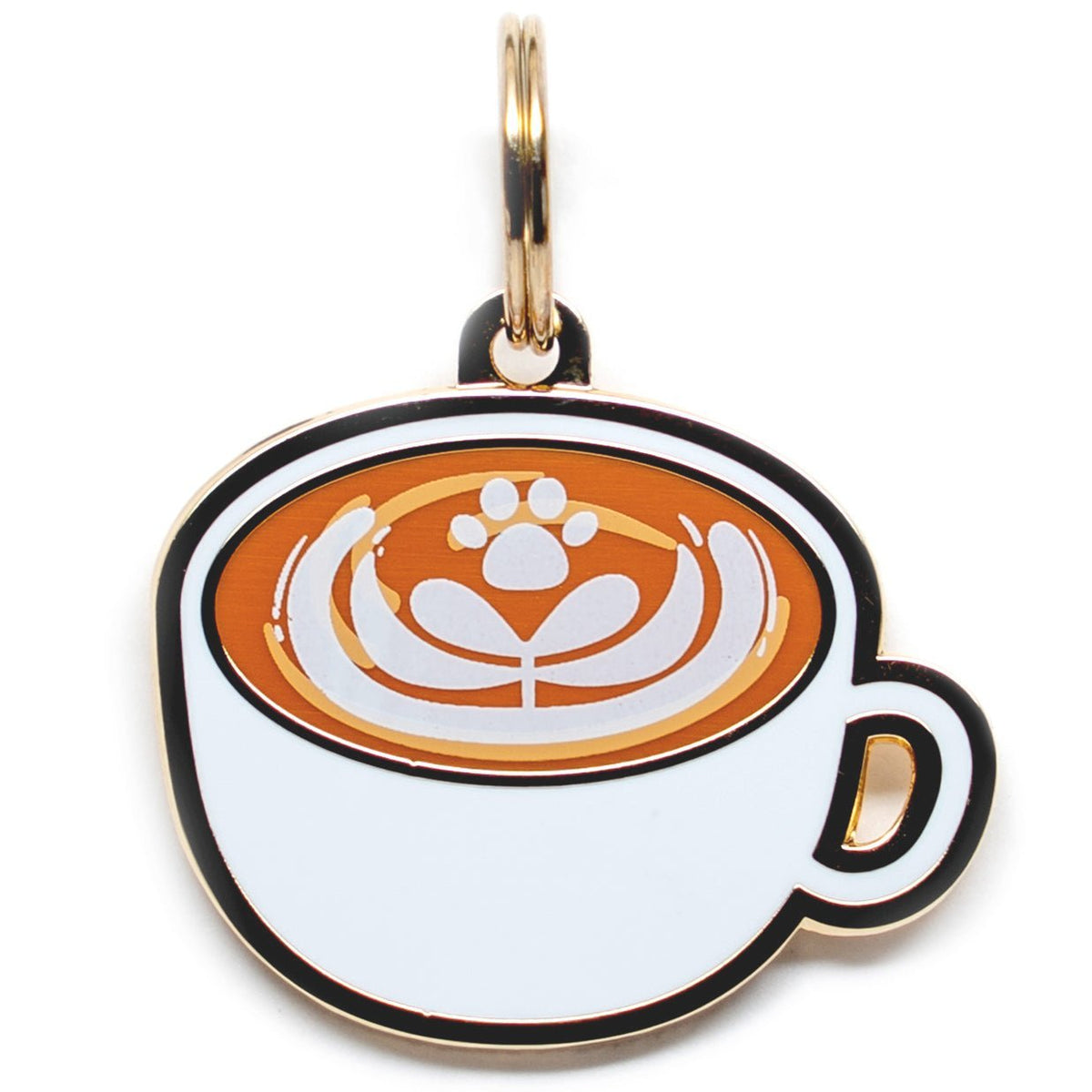 Latte Pet Tag - Pawsonify