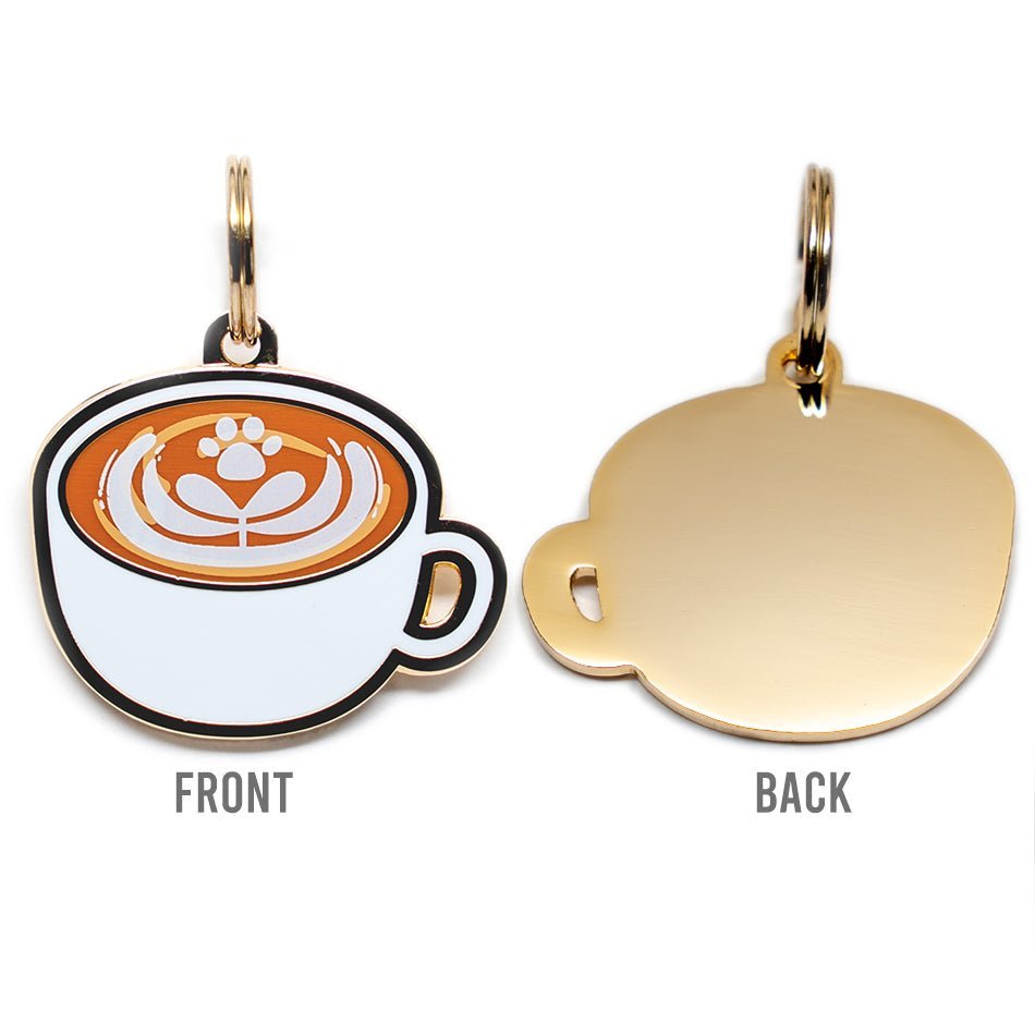 Latte Pet Tag - Pawsonify