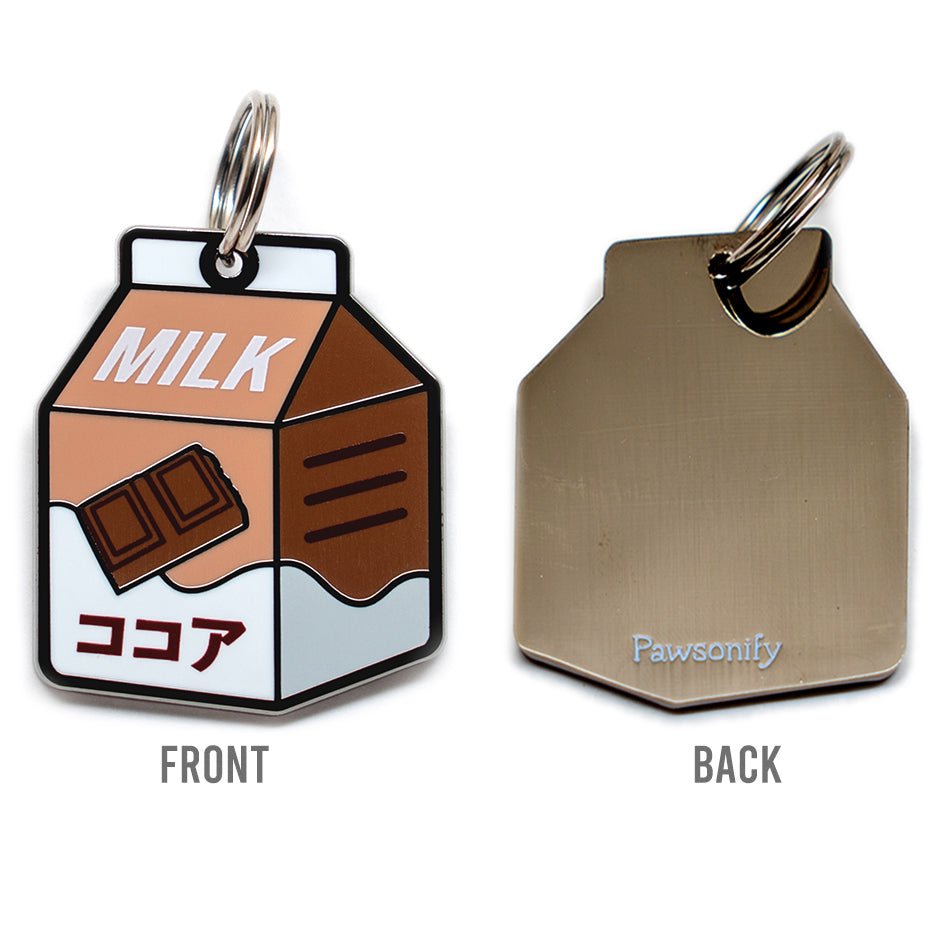 Pawsonify Original Pet Tag - Chocolate Milk (Engraving Preview) #style_chocolate