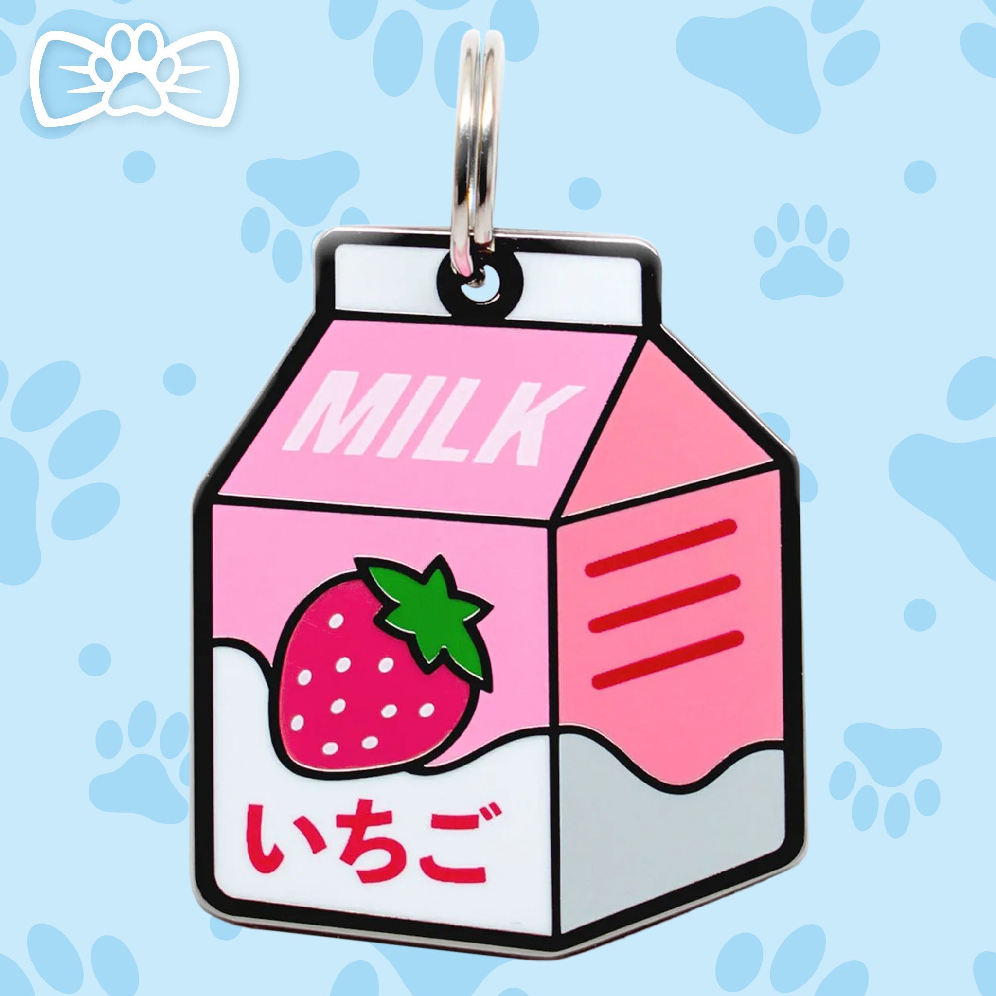 Pawsonify Original Pet Tag - Strawberry Milk #style_strawberry