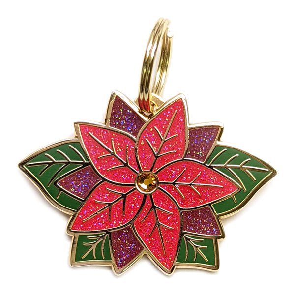 Pawsonify Original Pet ID Tag - Poinsettia