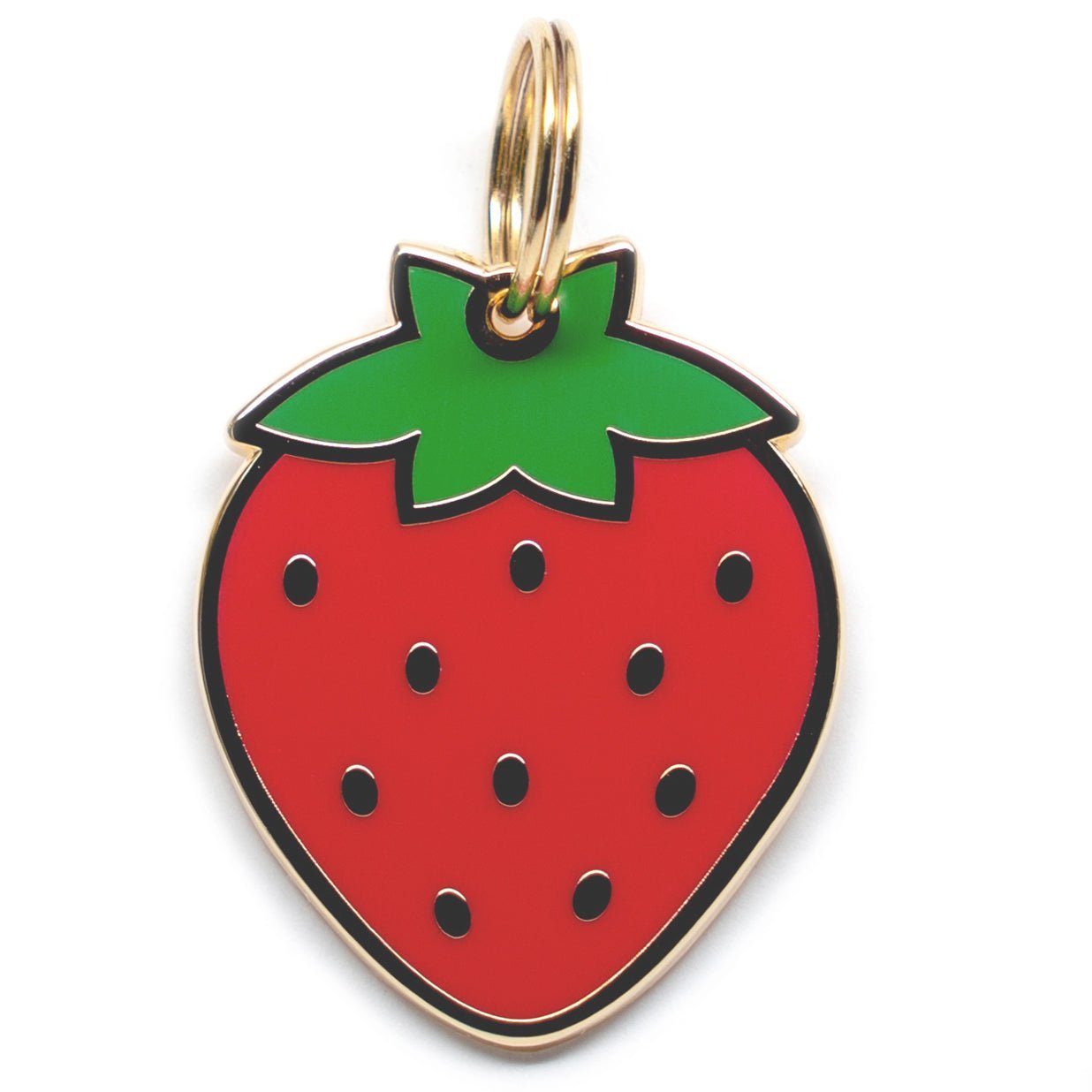 Strawberry Pet Tag - Pawsonify