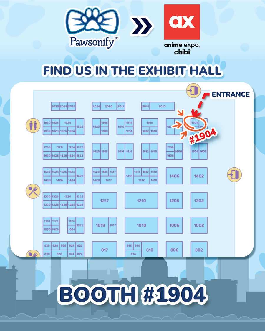 Convention Map for anime expo chibi 2025