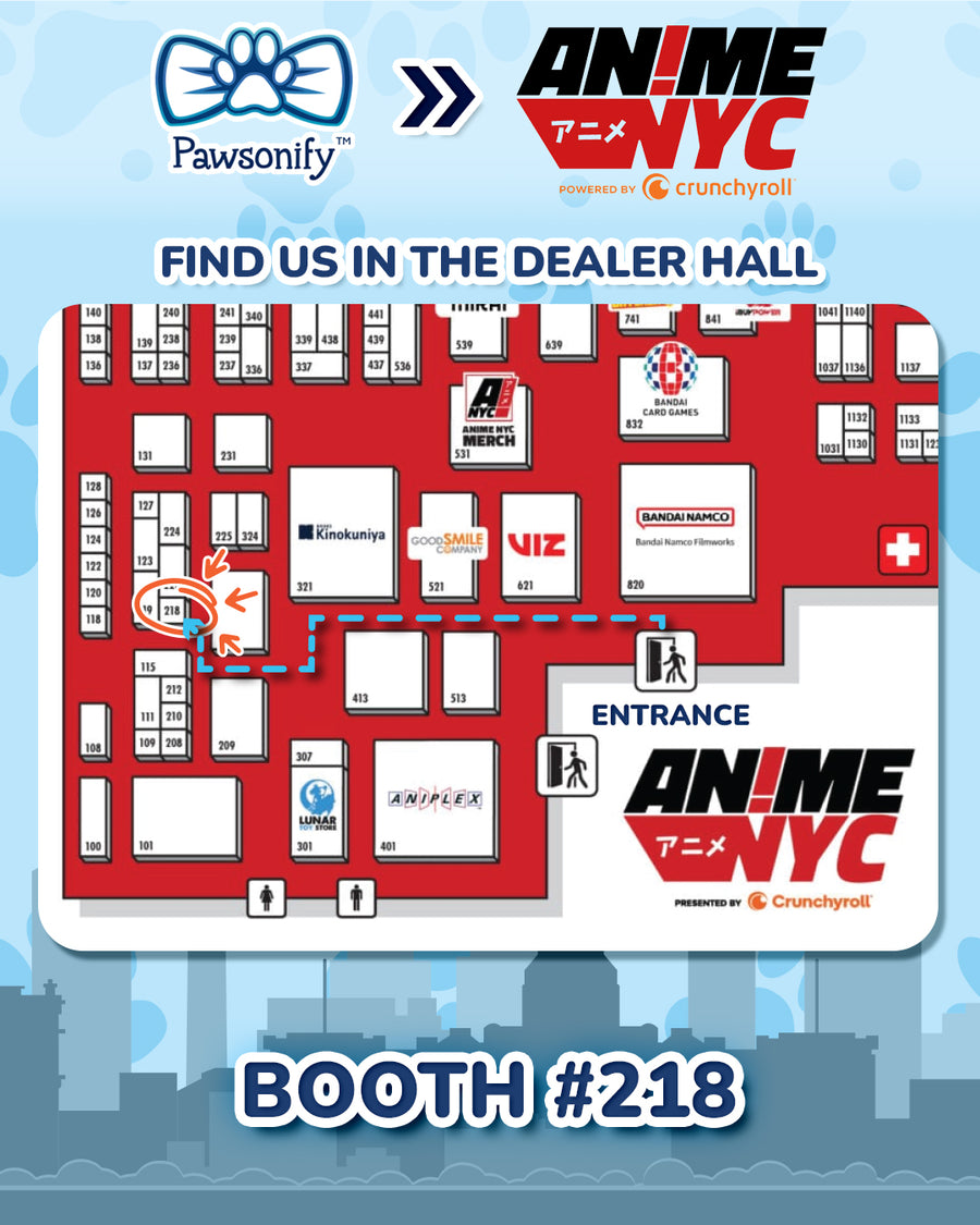 Convention Map for Anime NYC 2025