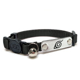 Naruto Shippuden x Pawsonify - Officially Licensed Ninja Collar (Black) for Cats #size_Cat: 8.5-12" / Black
