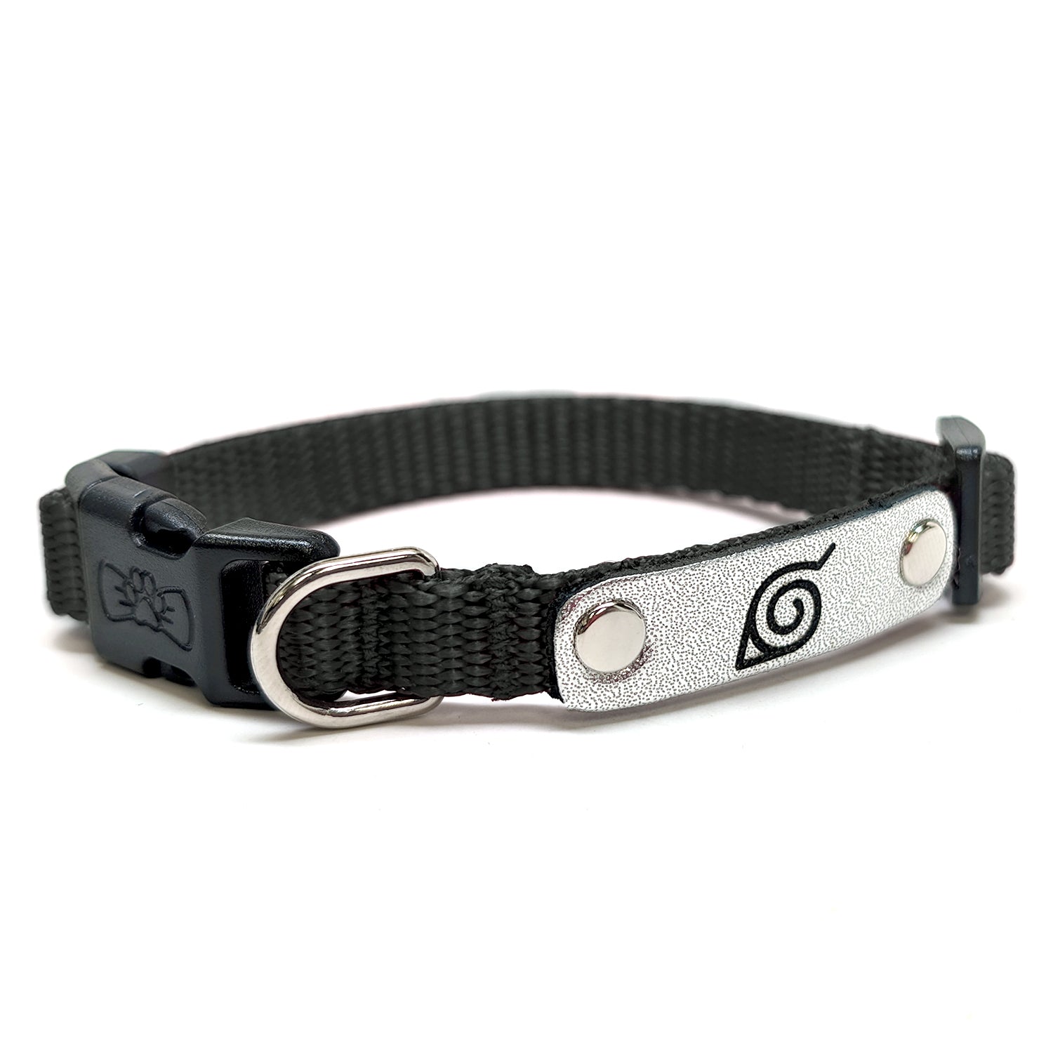 Naruto Shippuden x Pawsonify - Officially Licensed Ninja Collar (Black) for XS Dogs #size_Dog: (XS) 8.5-12
