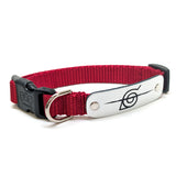 Naruto Shippuden x Pawsonify - Officially Licensed Rogue Ninja  Collar (Red) for Small Dogs #size_Dog: (S) 11-15" / Red