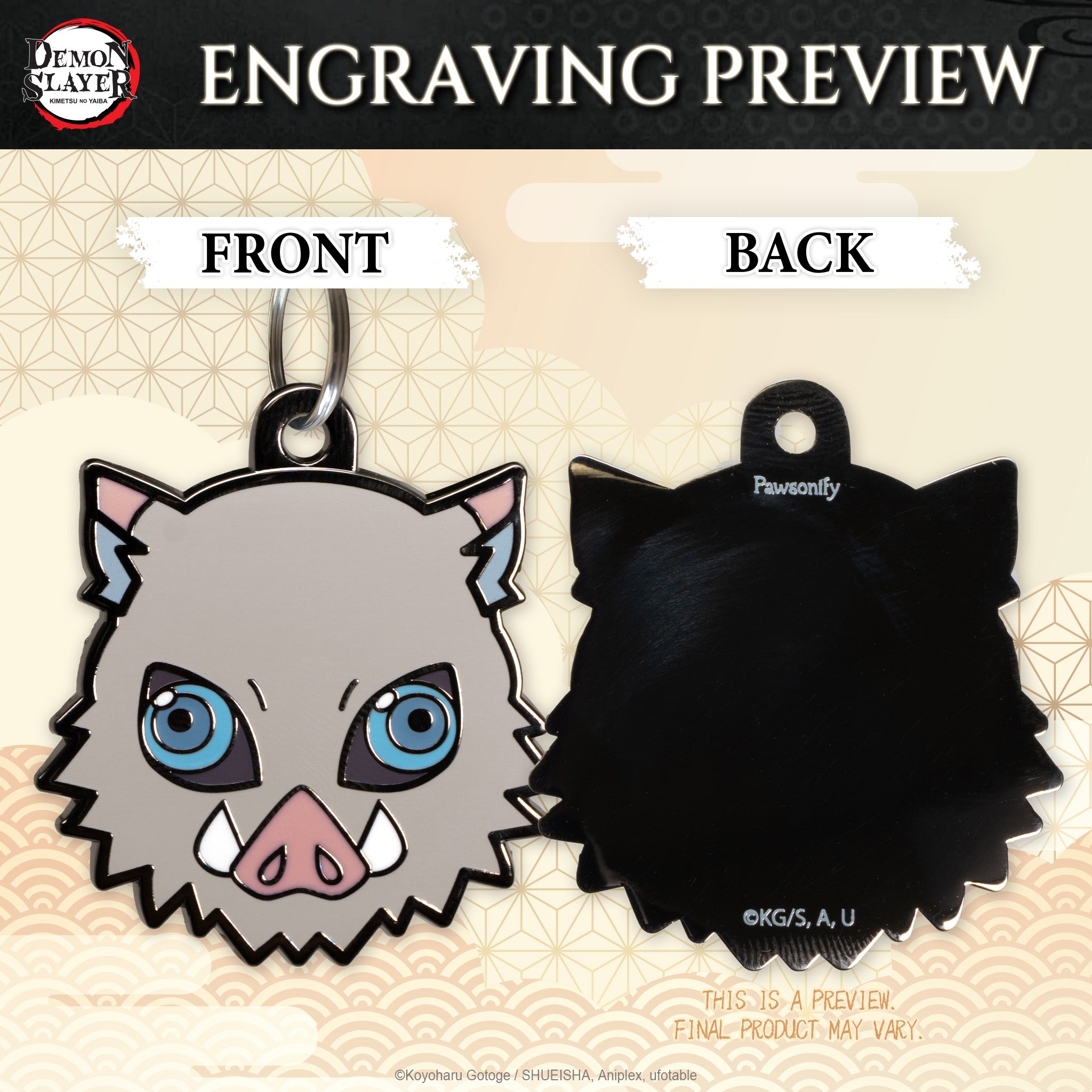 【Pre-Order】Inosuke Pet Tag