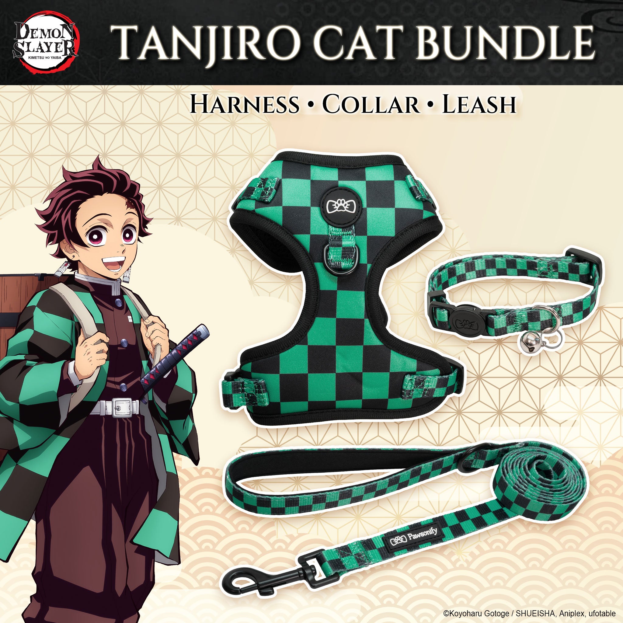 Cat Three Piece Bundle - Tanjiro