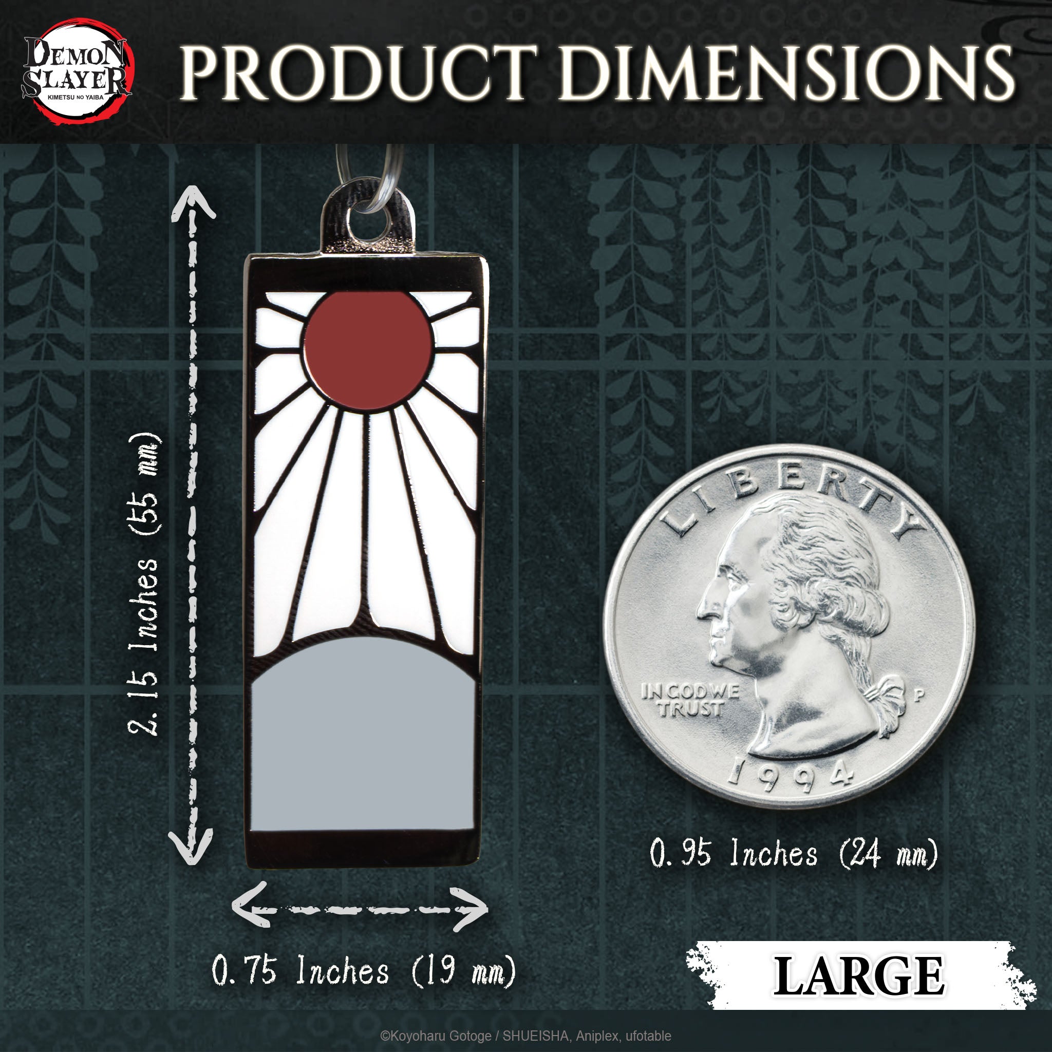 Demon Slayer Tanjiro Hanafuda Pet Tag for cats and dogs.#size_Large (S/M/L)