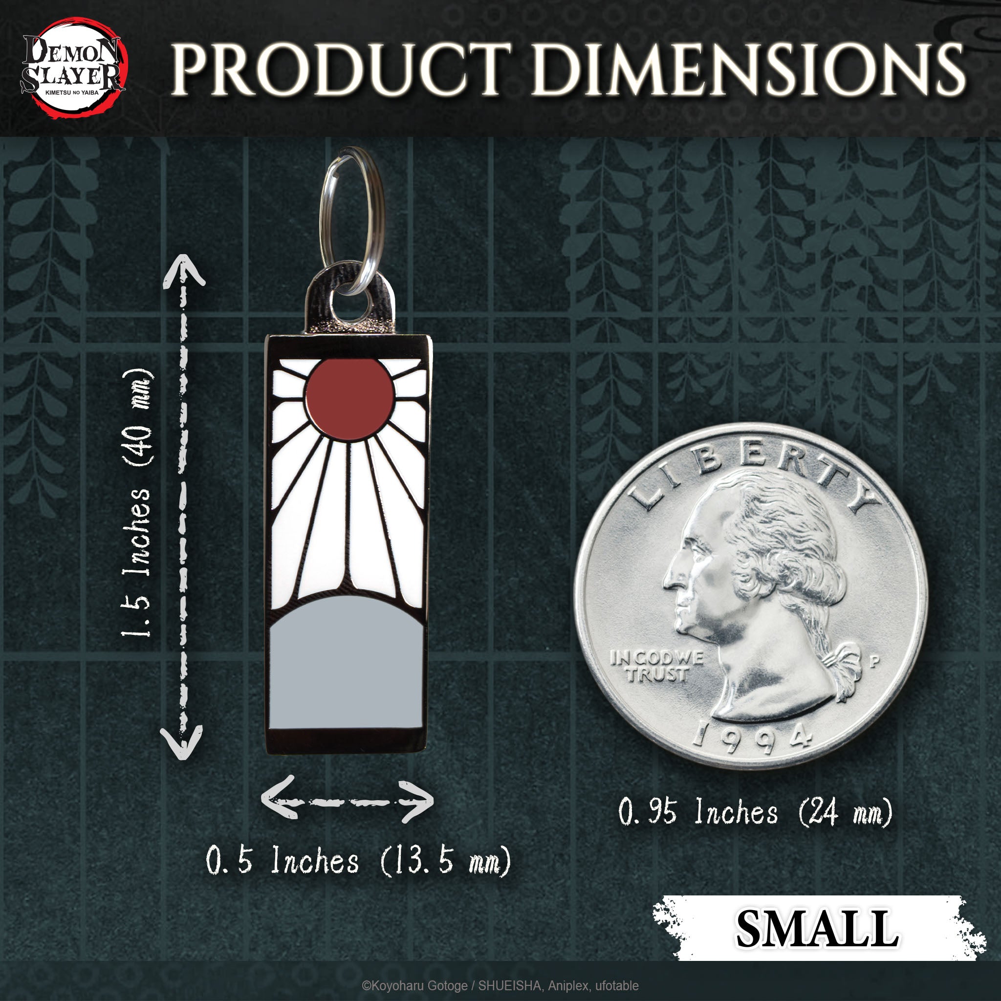 Demon Slayer Tanjiro Hanafuda Pet Tag for cats and dogs.#size_Small (Cat/XS)