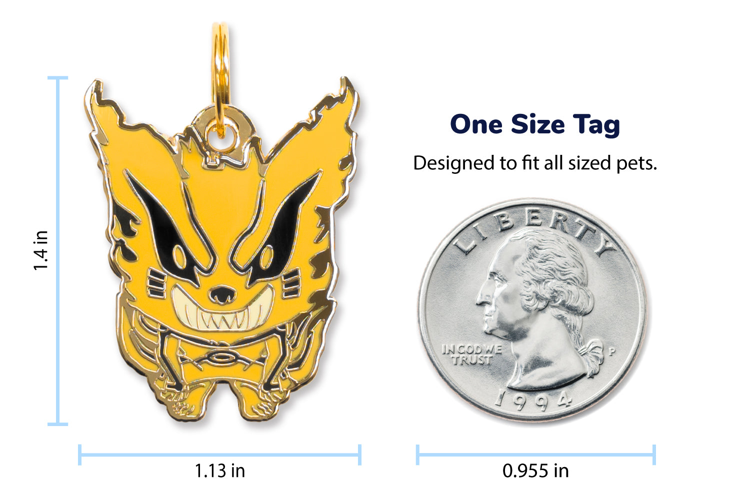 Naruto Shippuden - Kurama Pet Tag - Pawsonify