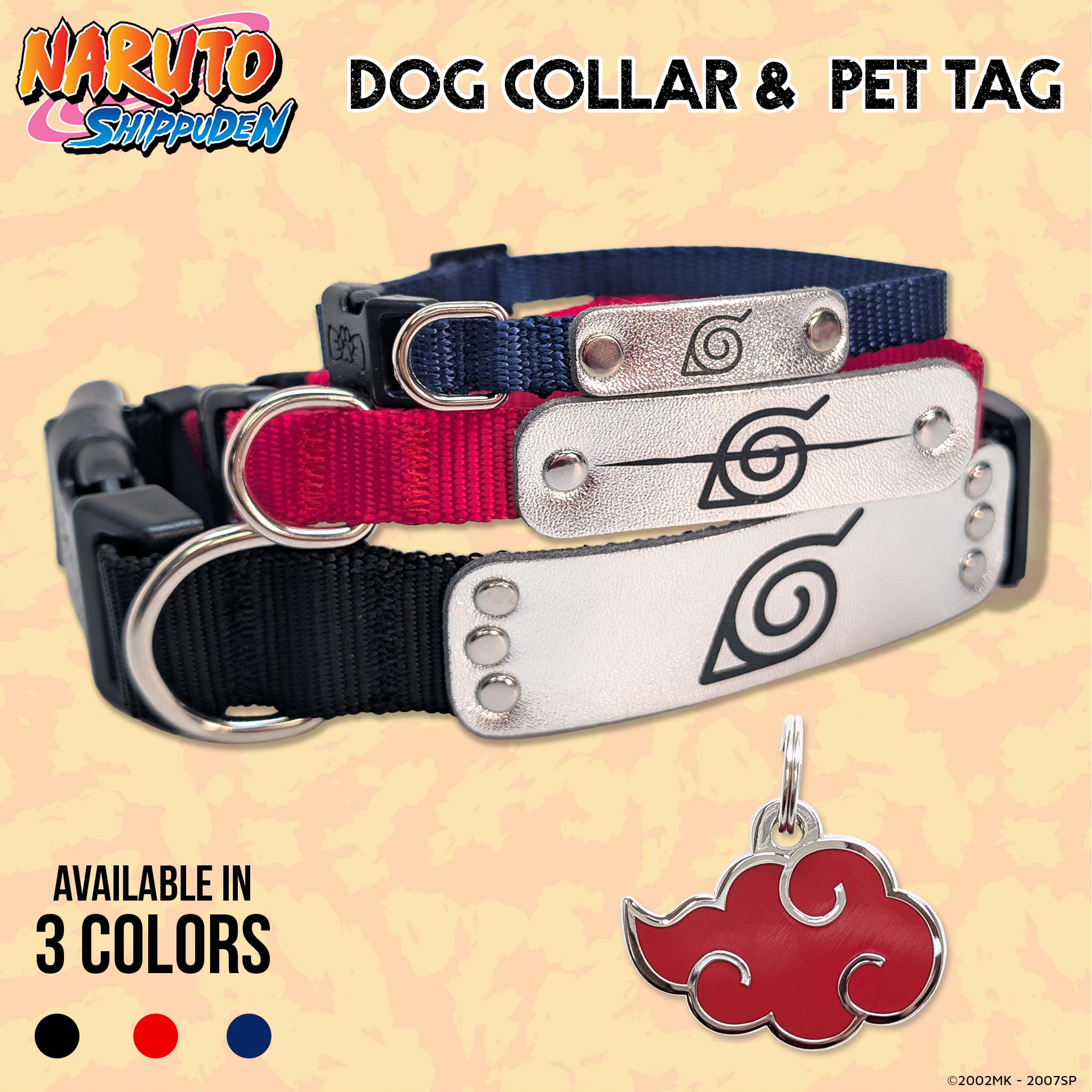 Dog Two Piece Bundle - Rogue Ninja Collar & Akatsuki Pet Tag