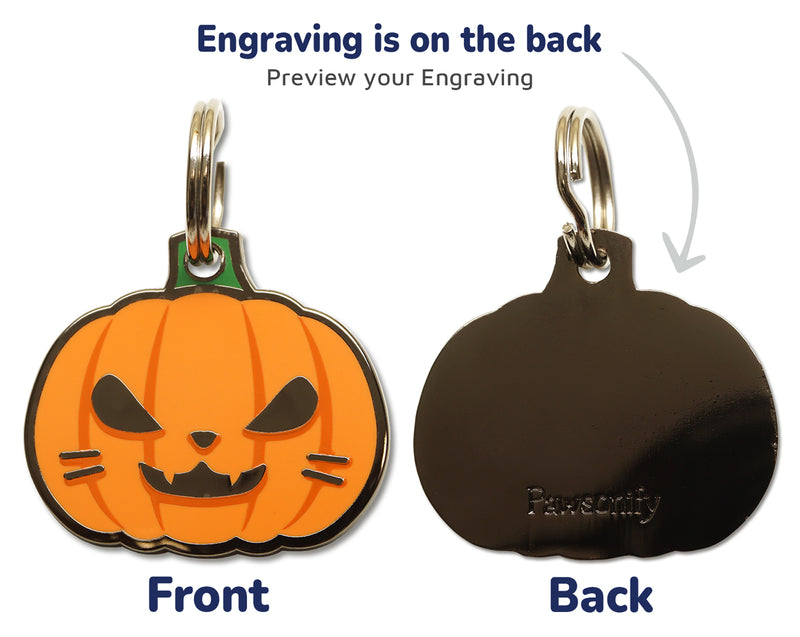 Pawsonify Original Pet Tag - Pumpkin