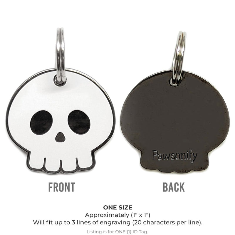 Skull dog tags for pets 2025